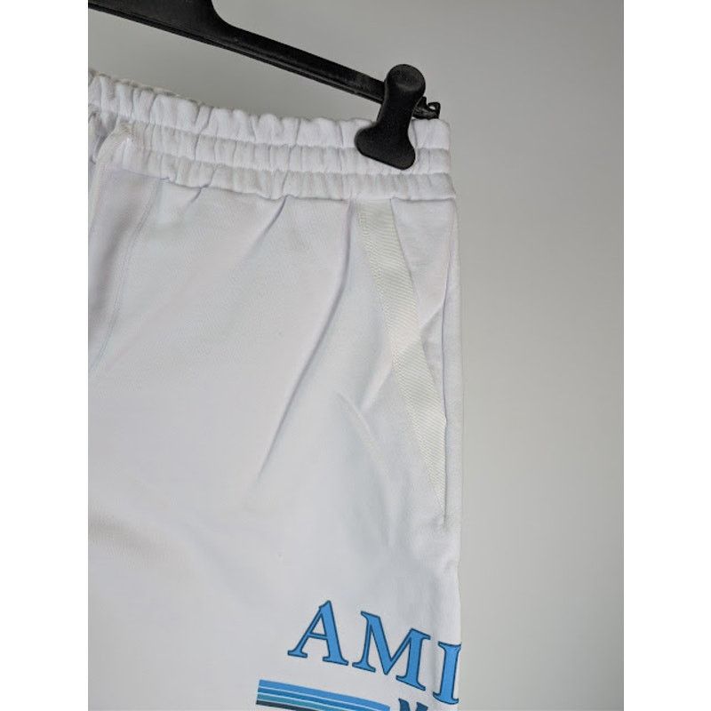 Amiri o1rshd1 MA Bar Watercolor Logo Short in White Size US 36 / EU 52 - 5 Thumbnail