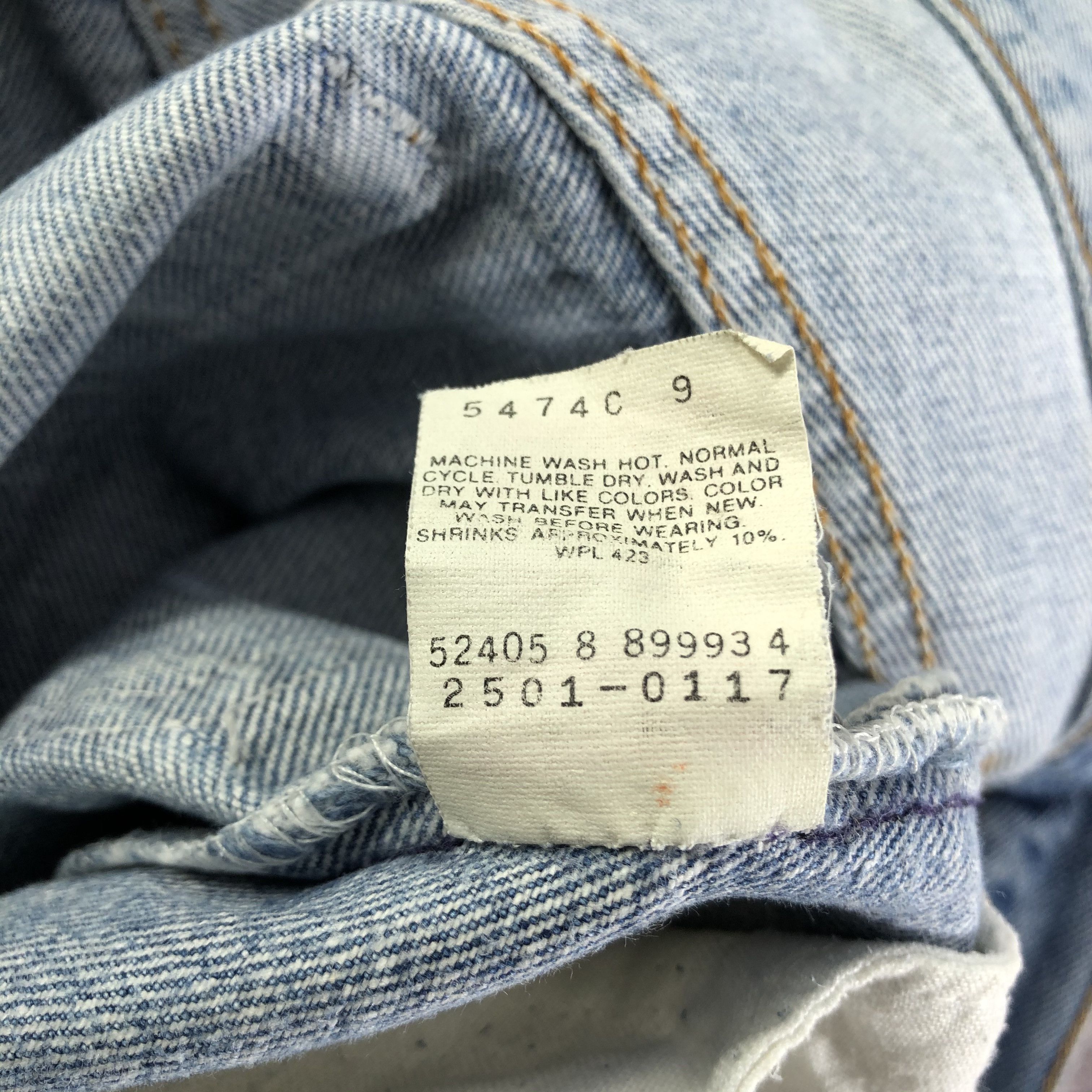 Levi's 90s Vintage Distress Levis 501 Jeans-JM3287 Size US 29 - 10 Thumbnail