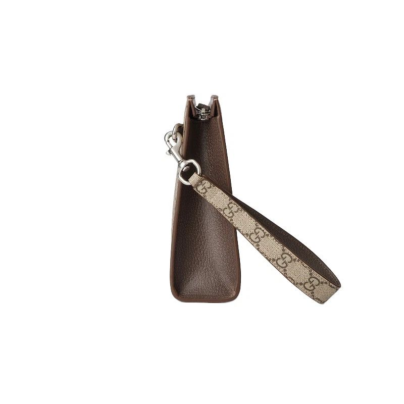 Gucci GUCCI Beige Ebony GG Canvas Pouch Size ONE SIZE - 4 Thumbnail