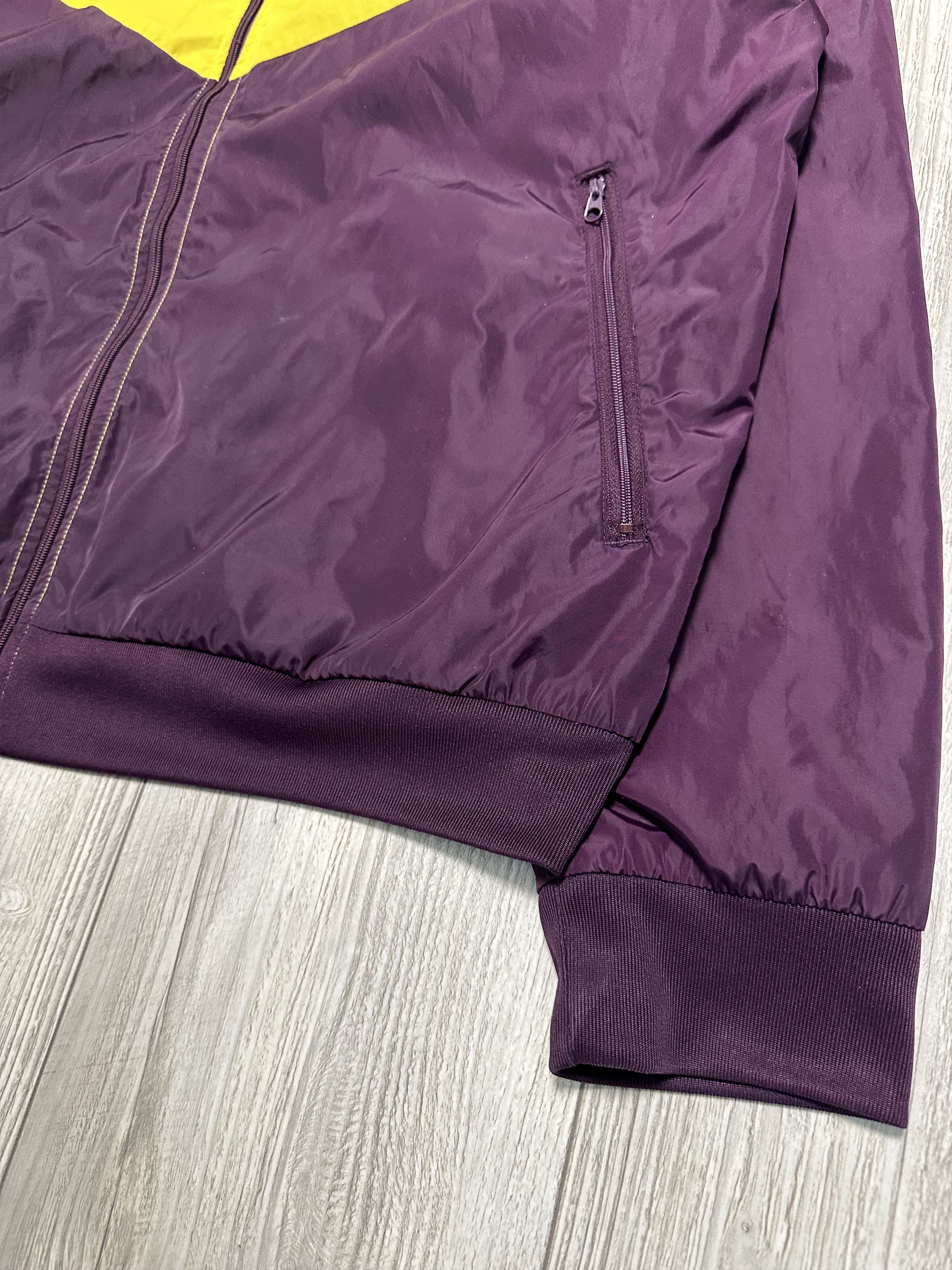 Nike Vintage Nike Air Windbreaker Jacket Yellow Drill Full Zip Size US XXL / EU 58 / 5 - 3 Thumbnail