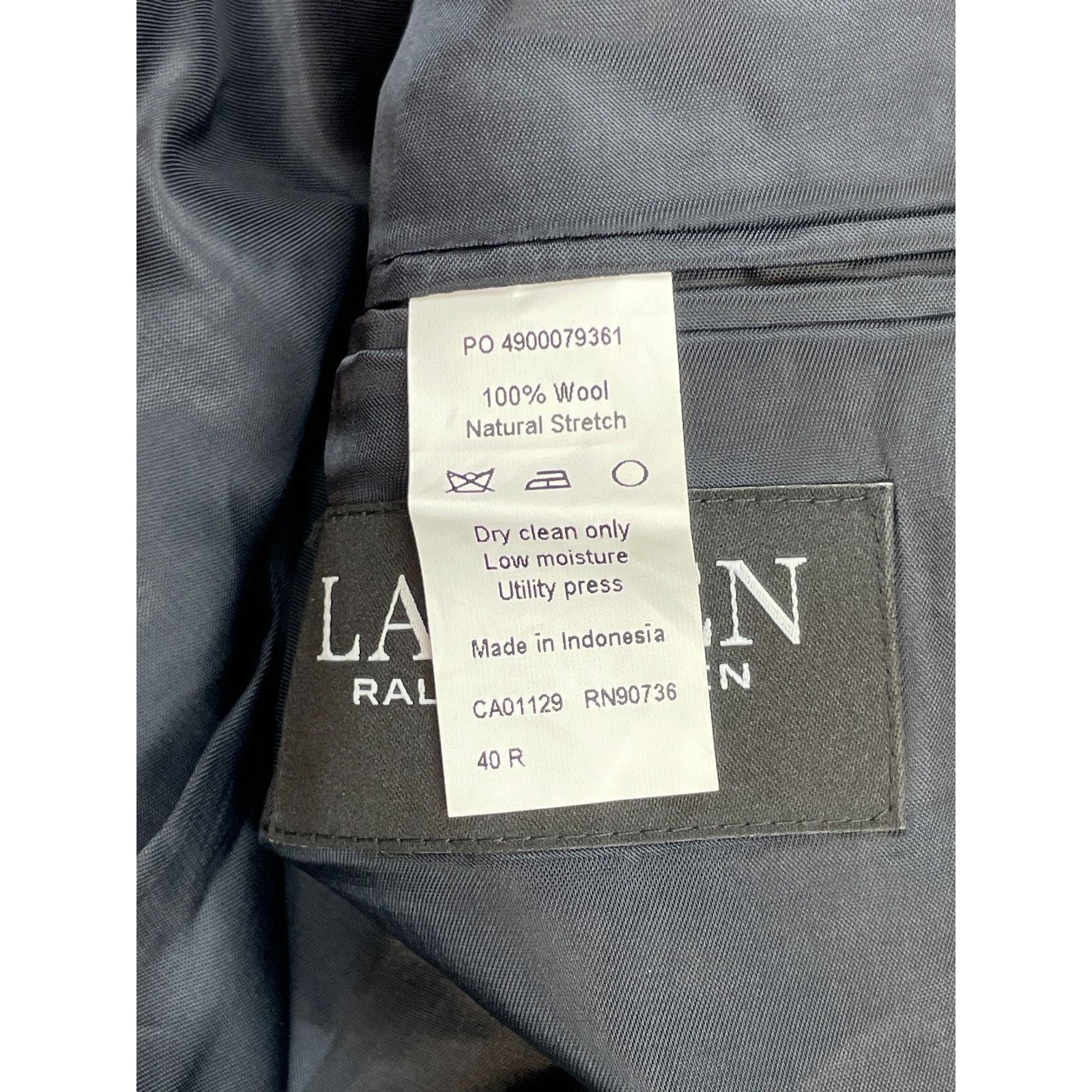 Lauren Ralph Lauren Ralph Lauren Blazer Mens 40R Navy Blue 100% Wool Black Label Size 40R - 5 Thumbnail