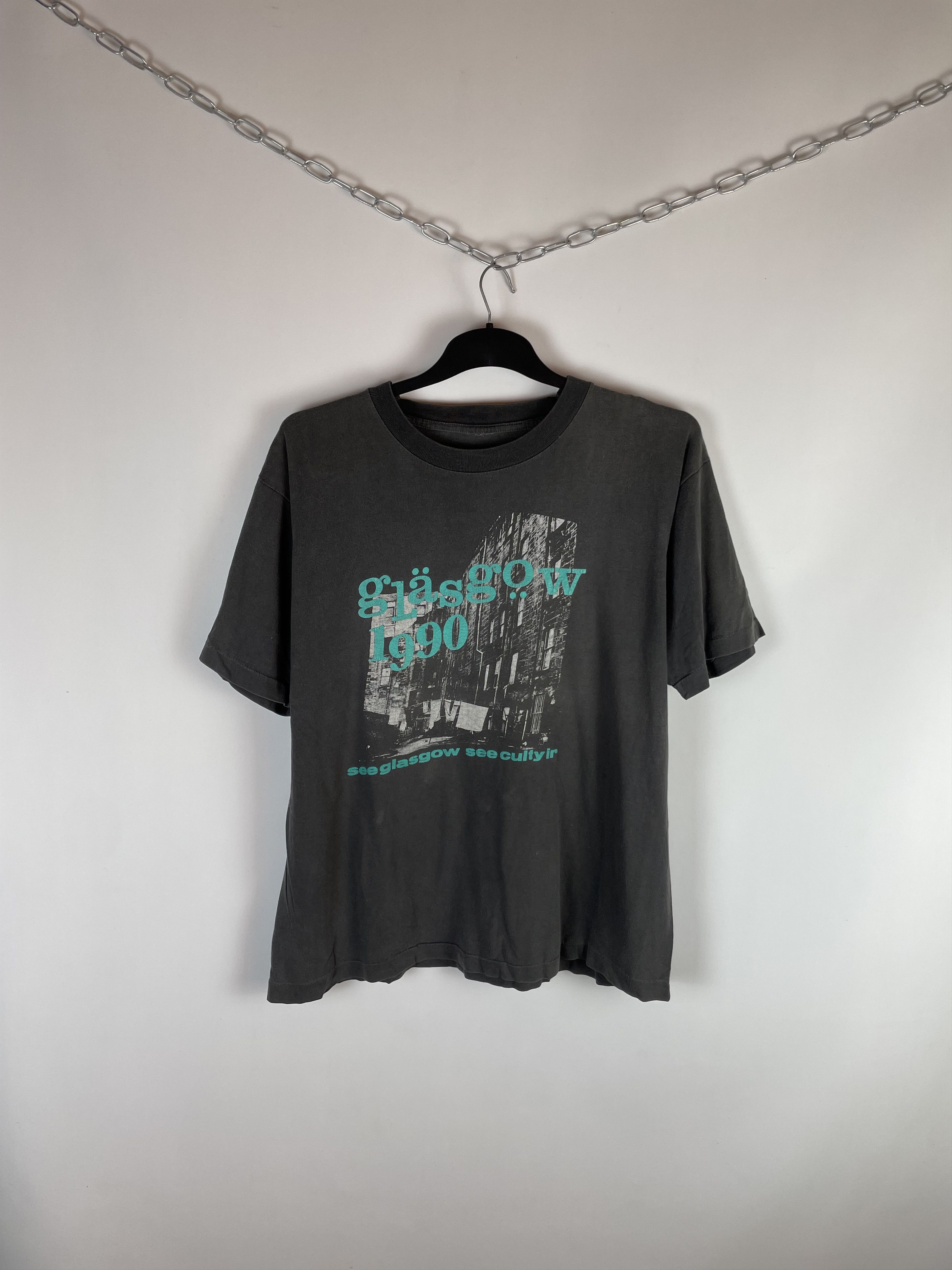 Band Tees Vintage Glas Gow 1990 Tee Size US L / EU 52-54 / 3 - 1 Thumbnail