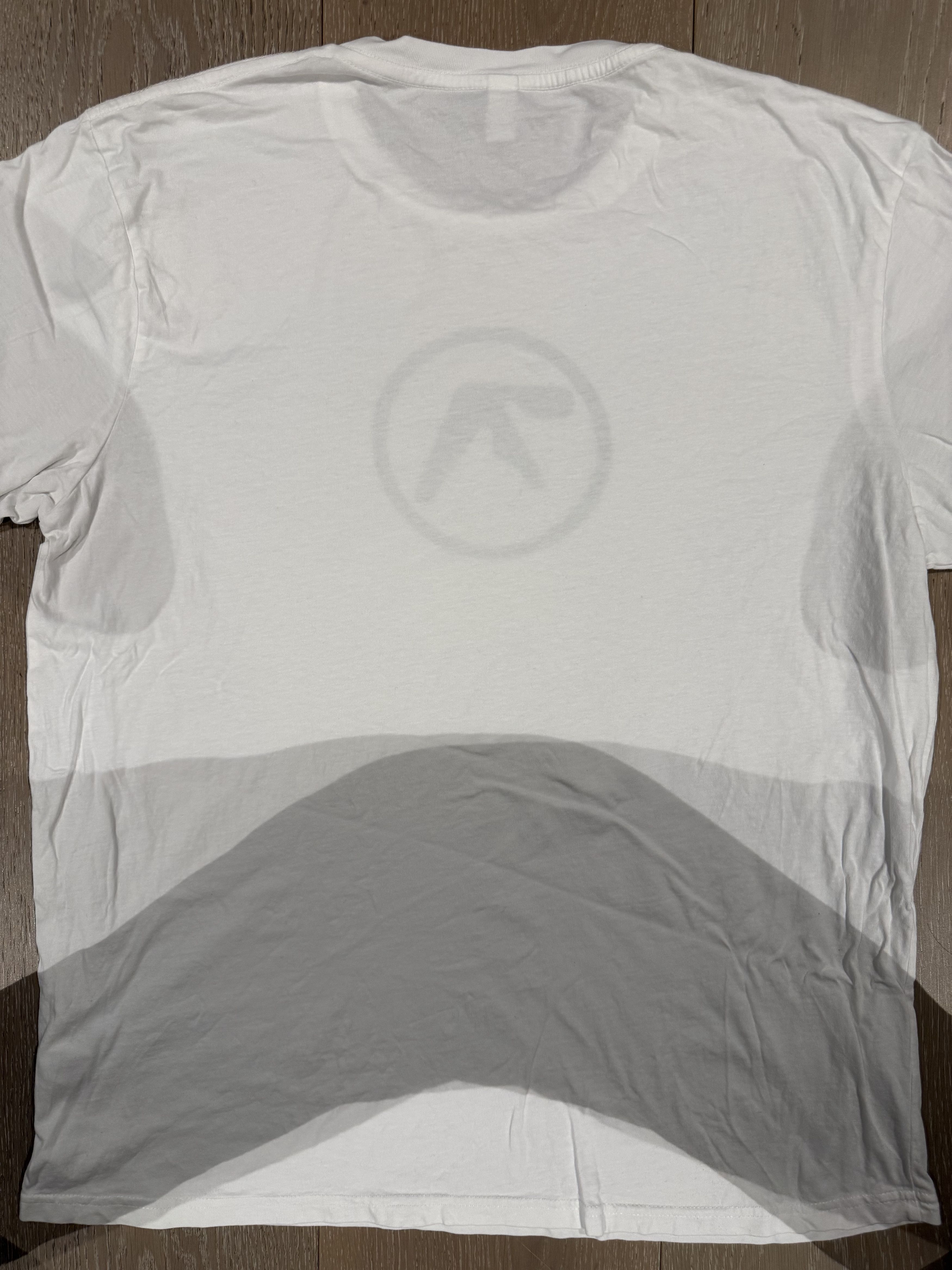 Band Tees 💚 Aphex Twin Logo Tee White X-Large Size US XL / EU 56 / 4 - 8 Thumbnail