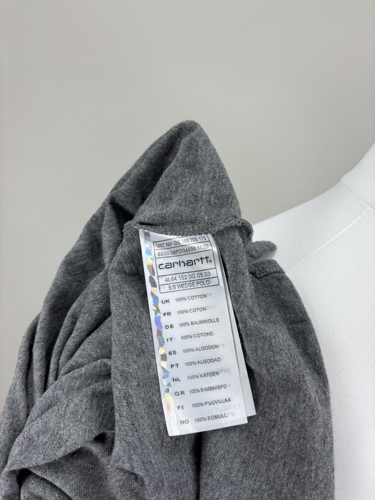Carhartt Mens t shirt Carhartt Size L Color Gray Size US L / EU 52-54 / 3 - 10 Thumbnail
