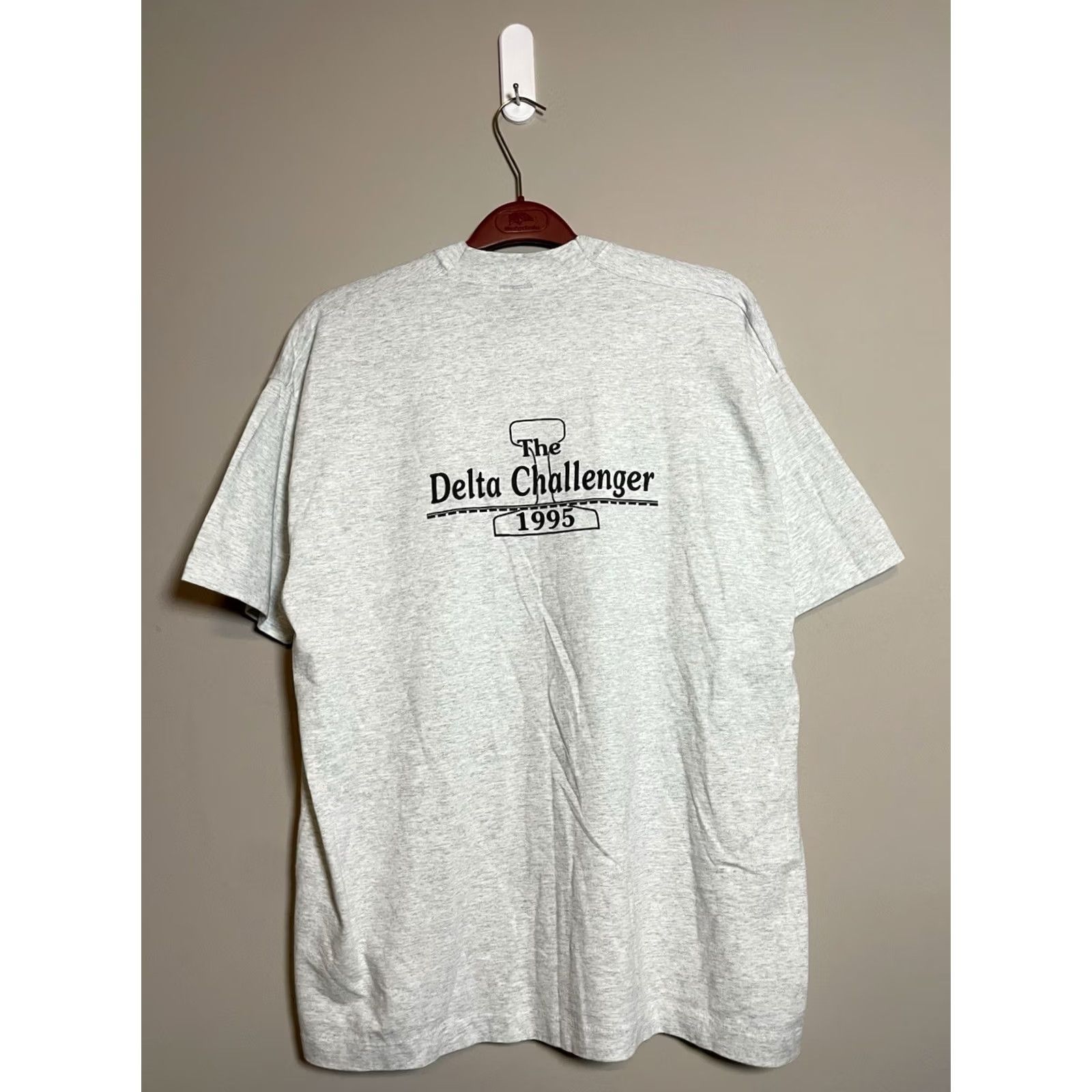 Delta Vintage 90’S The Delta Challenger Railroad Locomotive Shirt - XL Gray Cotton Knit Size US XL / EU 56 / 4 - 7 Thumbnail