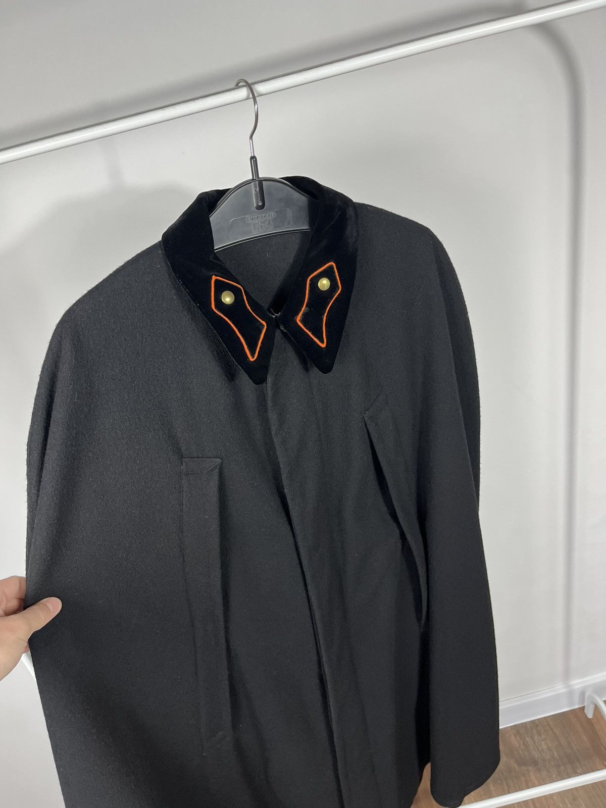 Other Vintage Military Army Wool Cape Cloak Black Coat Mens Size L Size US XL / EU 56 / 4 - 5 Thumbnail