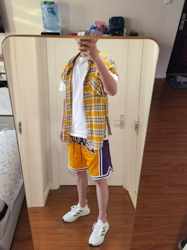 Fear of God Fear of God Yellow checkered shoulders Size US XL / EU 56 / 4 - 7 Thumbnail
