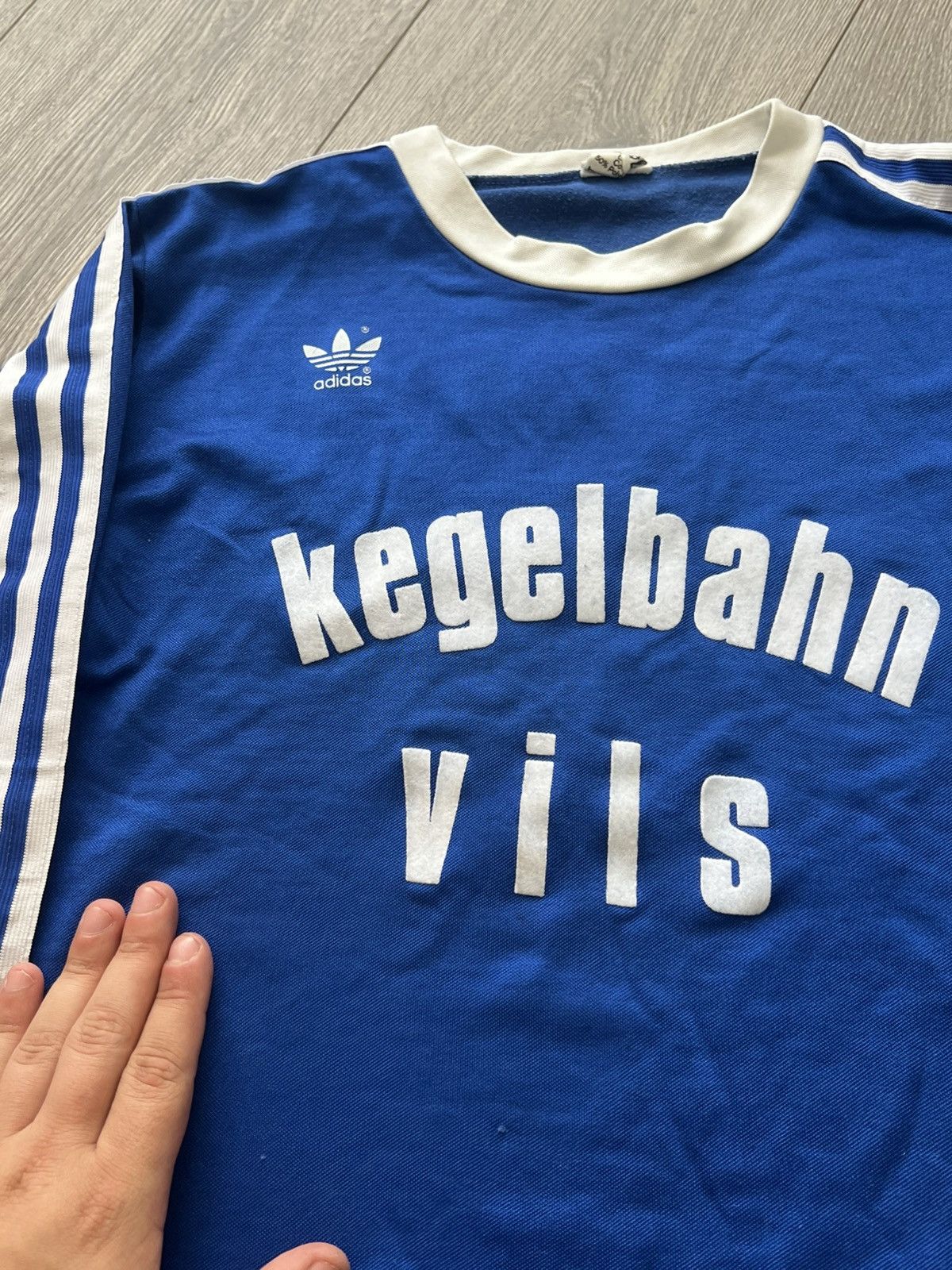 Adidas Vintage 80s Adidas Long Sleeve Jersey Made in West Germany Size US M / EU 48-50 / 2 - 5 Thumbnail