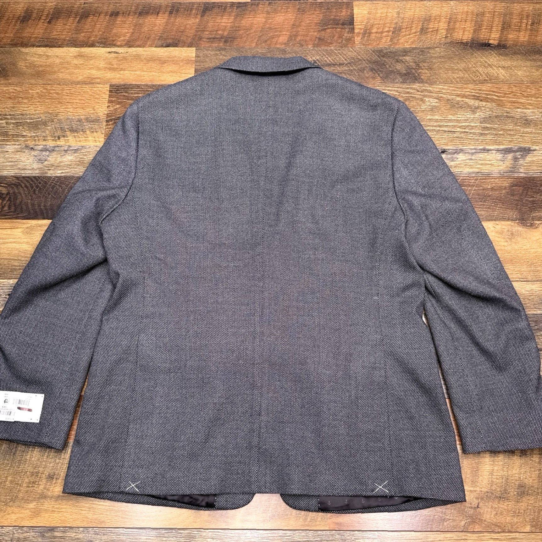 Tommy Bahama Tommy Bahama Blazer Gray Men S42 Notch Lapel Two-Button 4-Button Notch Double-Vented Solid Polyester Rayon Spandex Short Regular Vintage: No Size 42R - 2 Thumbnail