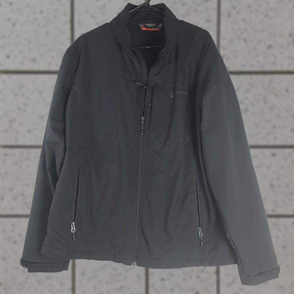 Free Country Free Country Mens XL Black Softshell Windbreaker Water Resistant Outdoor Jacket Size US XL / EU 56 / 4 - 1 Thumbnail