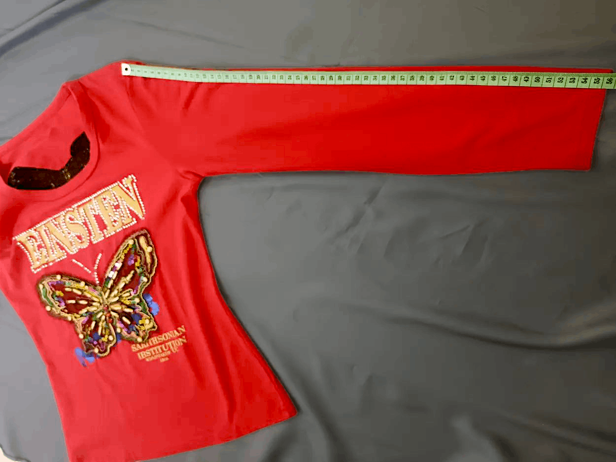 Japanese Brand EINSTEN Rhinestone Butterfly Embroidery *NO TAGS** Size US M / EU 48-50 / 2 - 6 Thumbnail