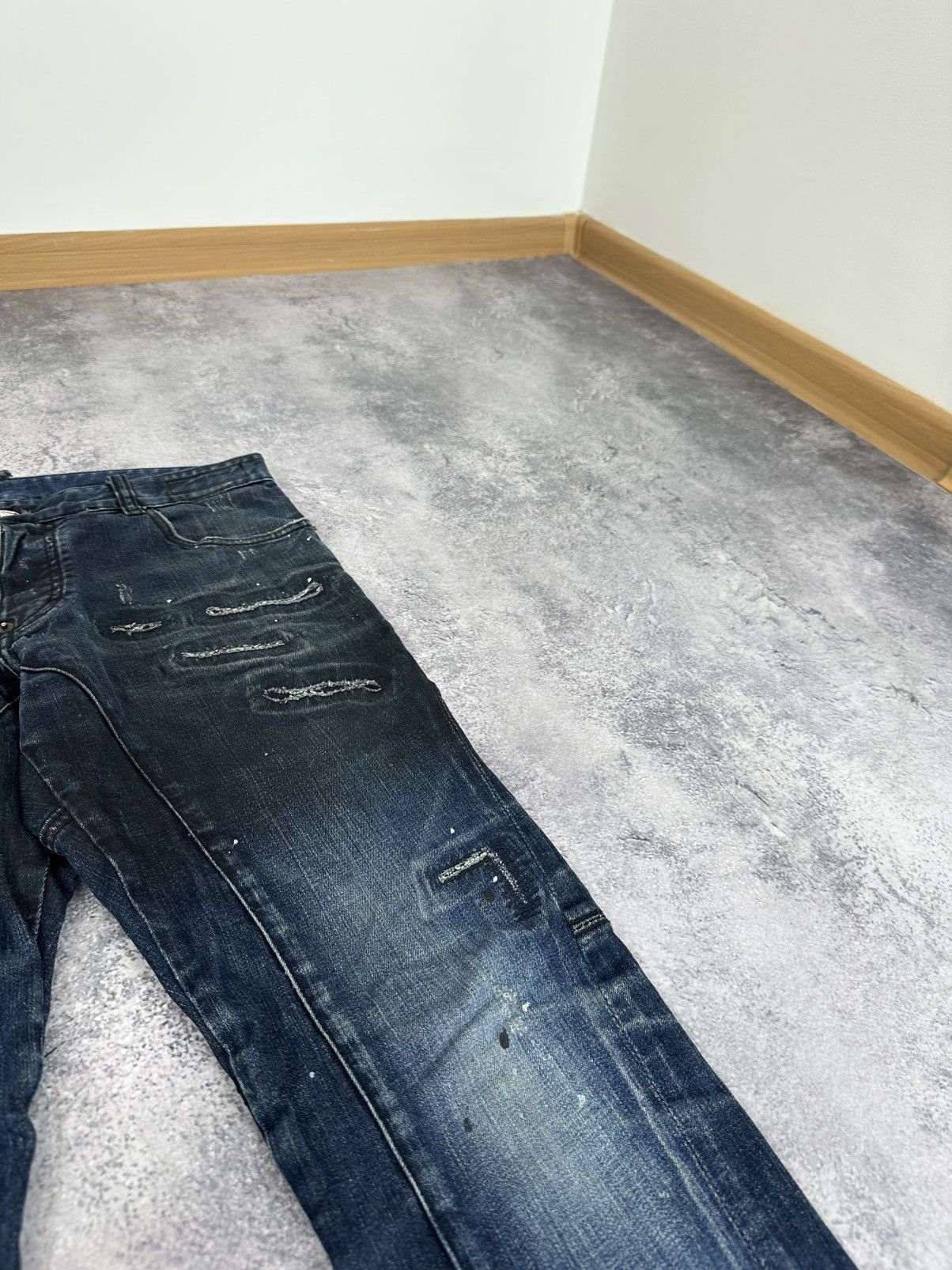 Dsquared2 Dsquared2 Avant Garde Distressed Designer Luxury Opium Jeans Size US 32 / EU 48 - 5 Thumbnail
