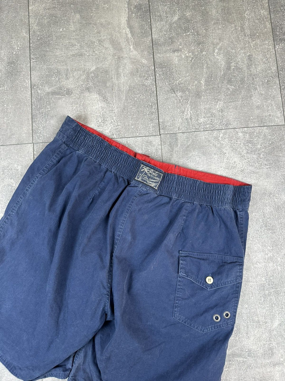 Polo Ralph Lauren Polo Ralph Lauren 3 Swimwear Blue Retro Shorts Size US 34 / EU 50 - 15 Thumbnail