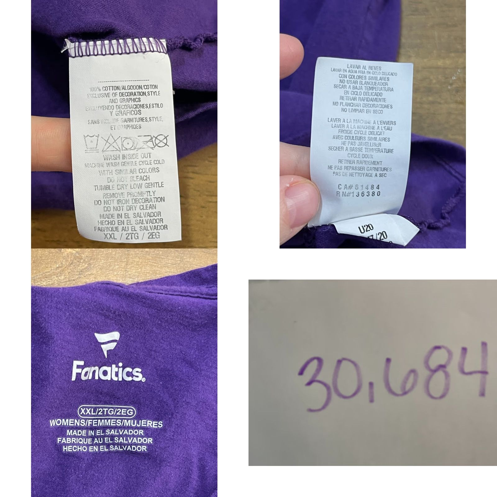Vintage Fanatics Shirt Minnesota Vikings Long Sleeve V-neck Women’s XXL Purple Shirt Size XXL / US 16-18 / IT 52-54 - 8 Thumbnail