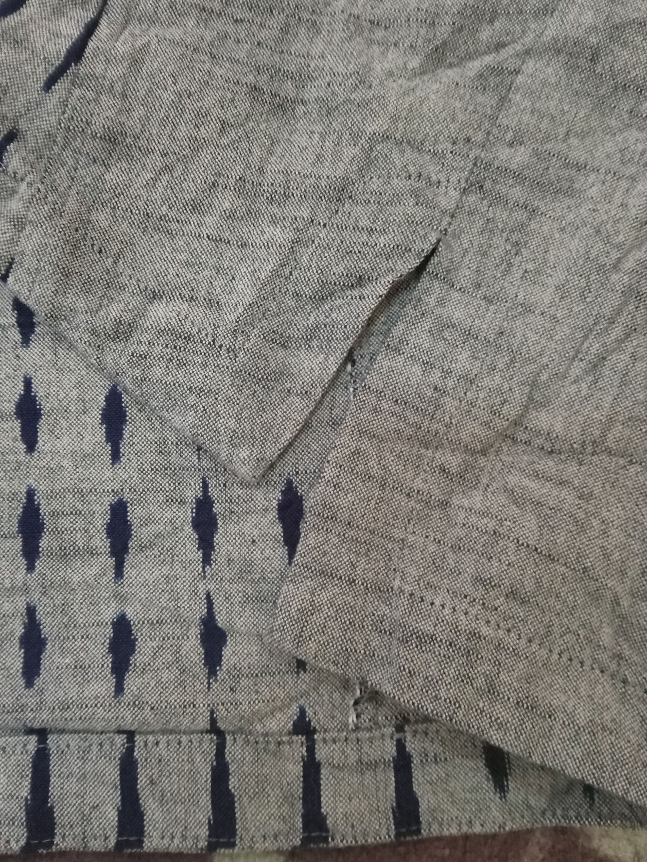 Japanese Brand Giemon Kurume Traditional Fabric Kasuri Top Size M / US 6-8 / IT 42-44 - 8 Thumbnail