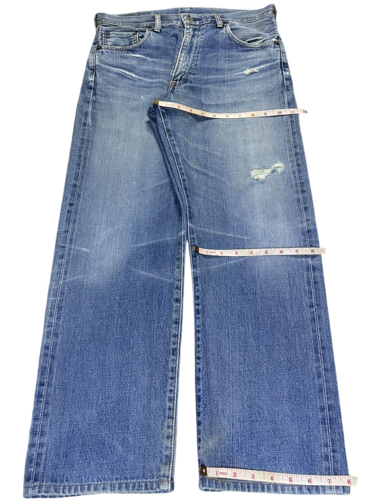 Levi's Vintage 80s Levis 502xx Big E Selvedge Loose Jeans Size US 31 - 16 Thumbnail