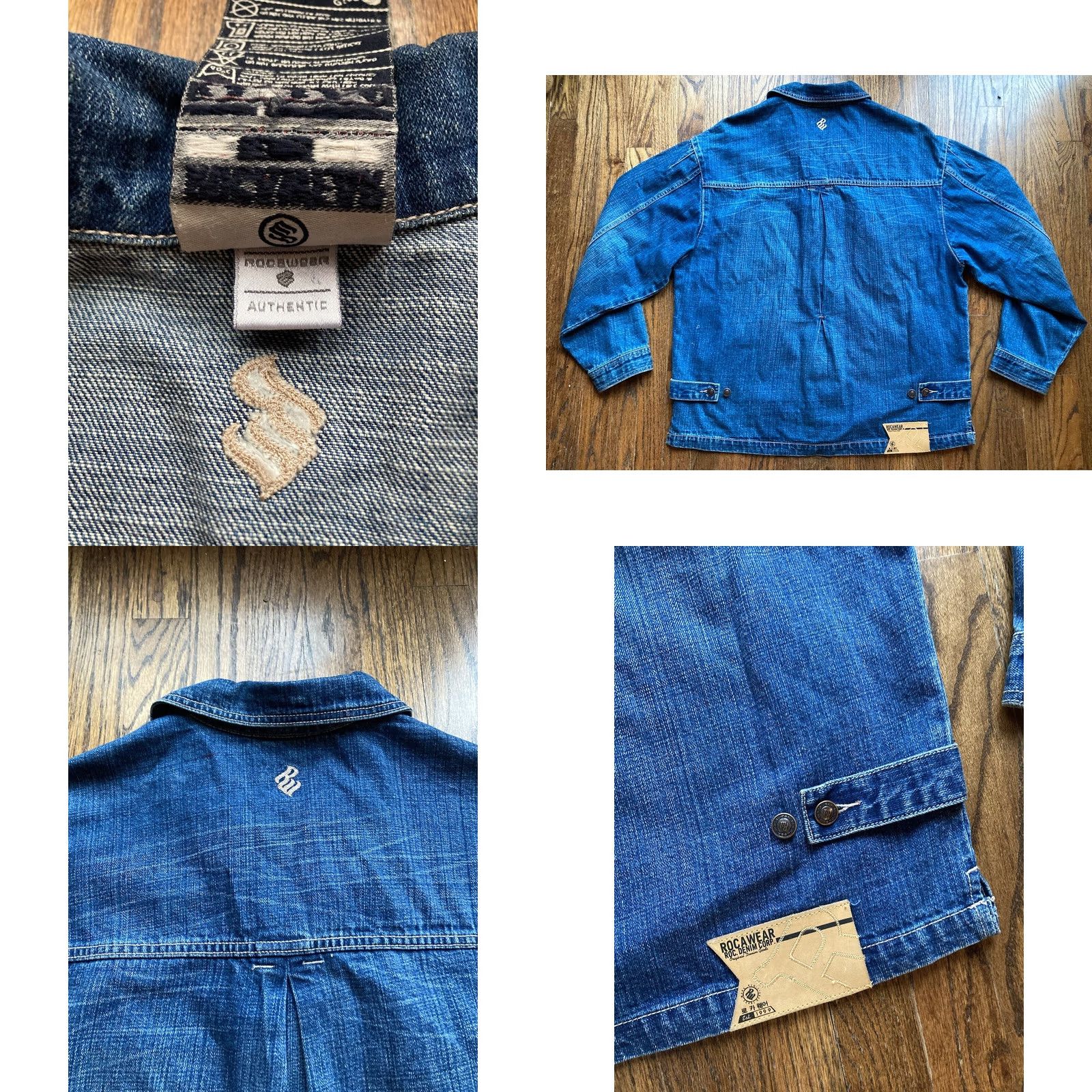 Rocawear VINTAGE Rocawear Denim Jacket Mens Large Y2K Streetwear Baggy Blue Shirt VTG Size US L / EU 52-54 / 3 - 9 Thumbnail