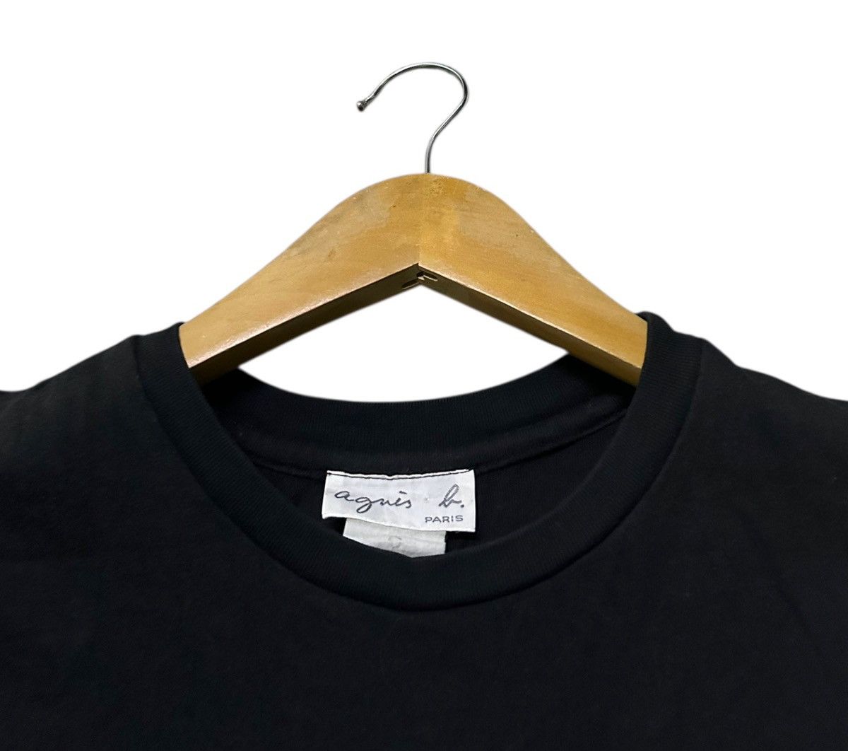 agnes b. Vintage Agnes b plain black tee Size S / US 4 / IT 40 - 3 Thumbnail