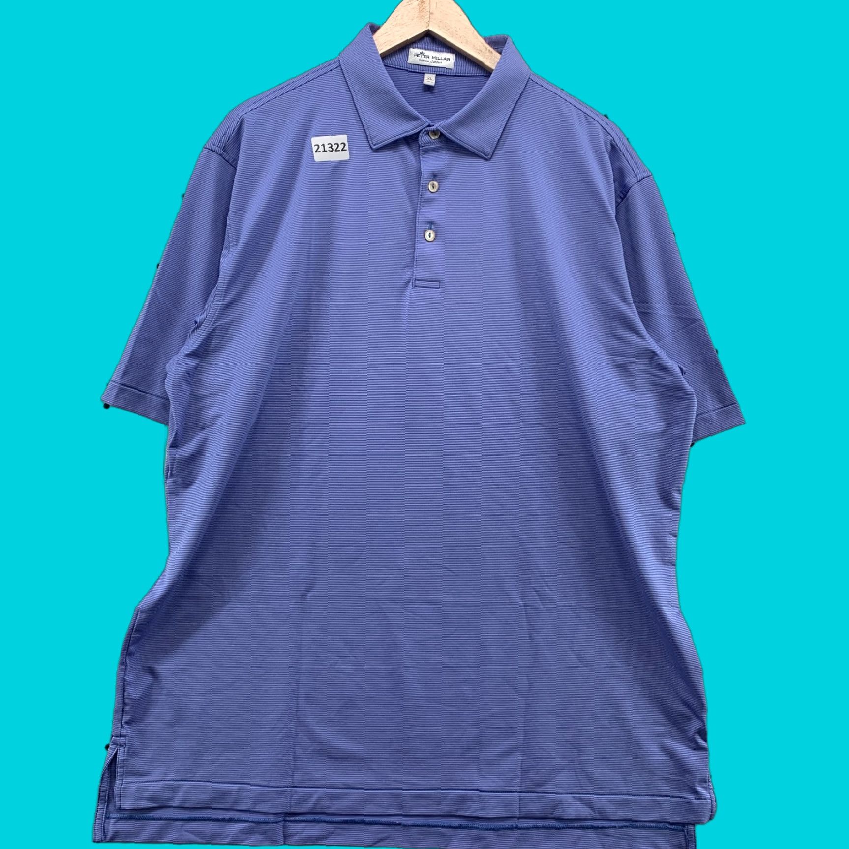 Peter Millar VINTAGE Peter Millar Summer Comfort Polo Shirt Pink Blue Striped Mens XL Polo Shirt 25x32.5 Size US XL / EU 56 / 4 - 1 Thumbnail