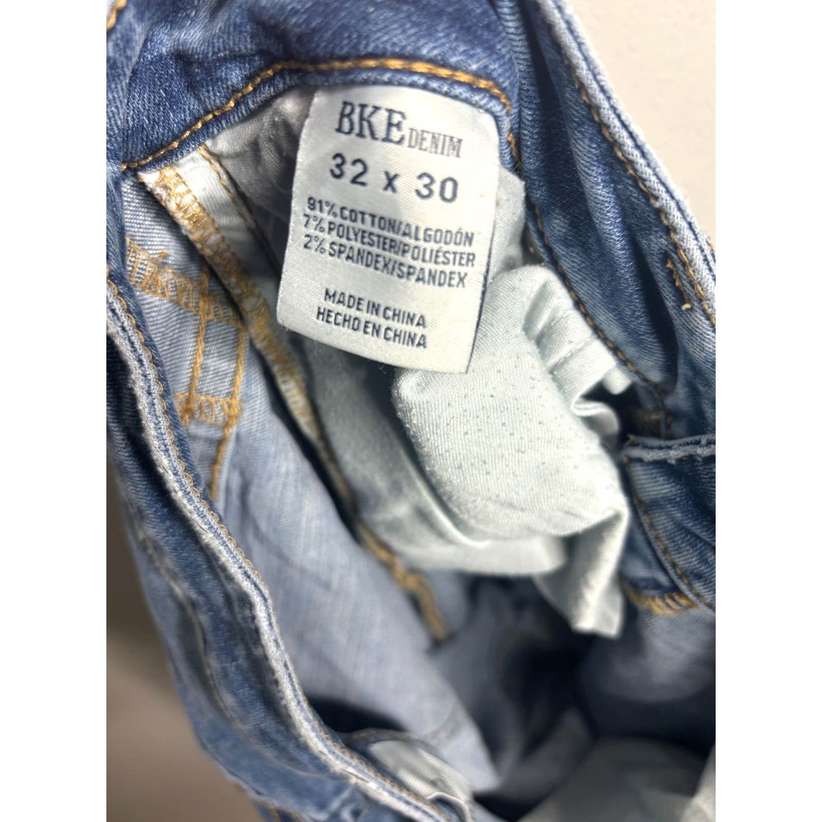 Vintage Buckle BKE Stella Womens Jeans Bootcut Blue Size 32 x 29 Inseam 29 Regular Fit Denim Cotton Spandex 5-Pocket Size 24" / US 00 / IT 34 - 6 Thumbnail