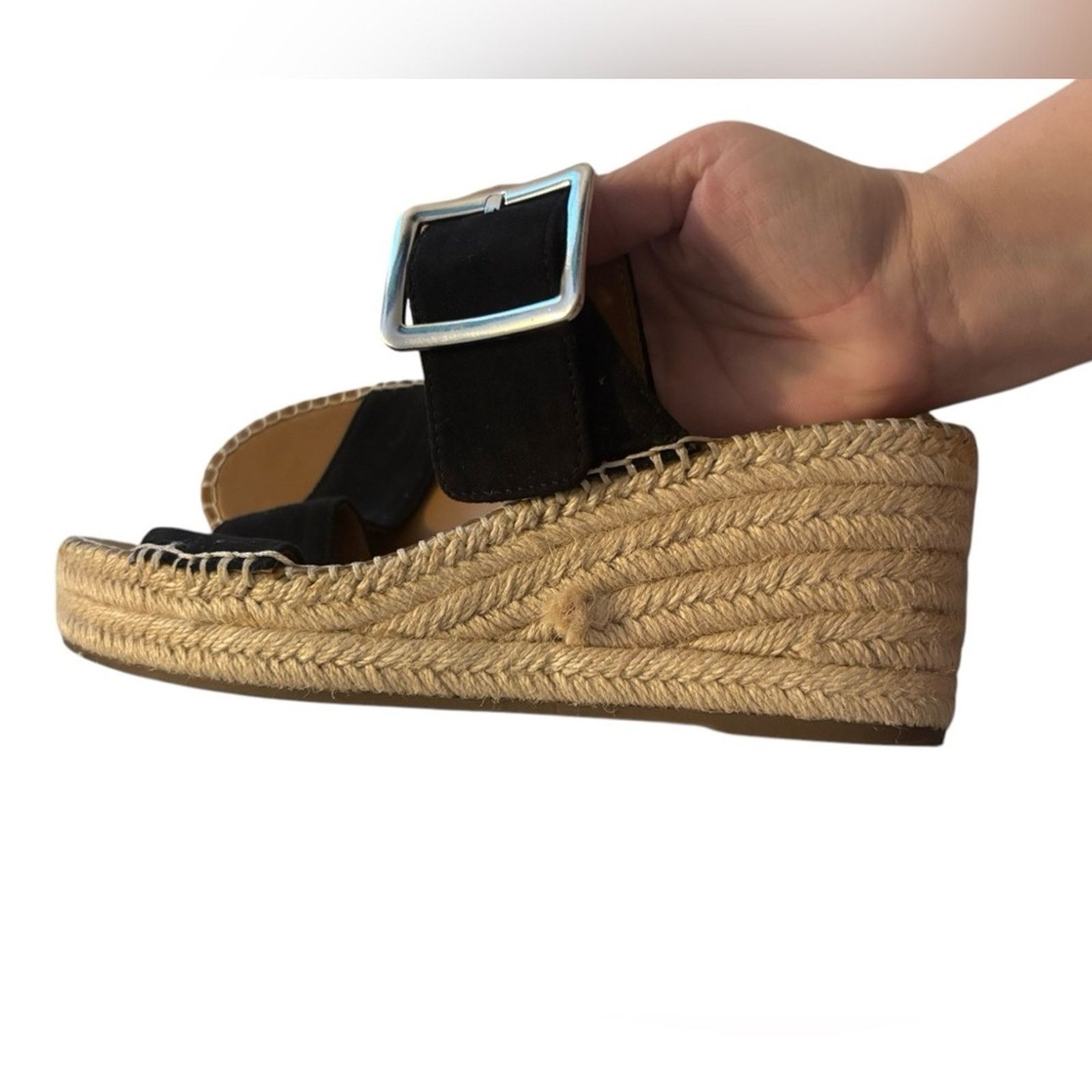 Franco Sarto Franco Sarto Buckle Espadrilles Sandals Size US 9.5 / IT 39.5 - 3 Thumbnail