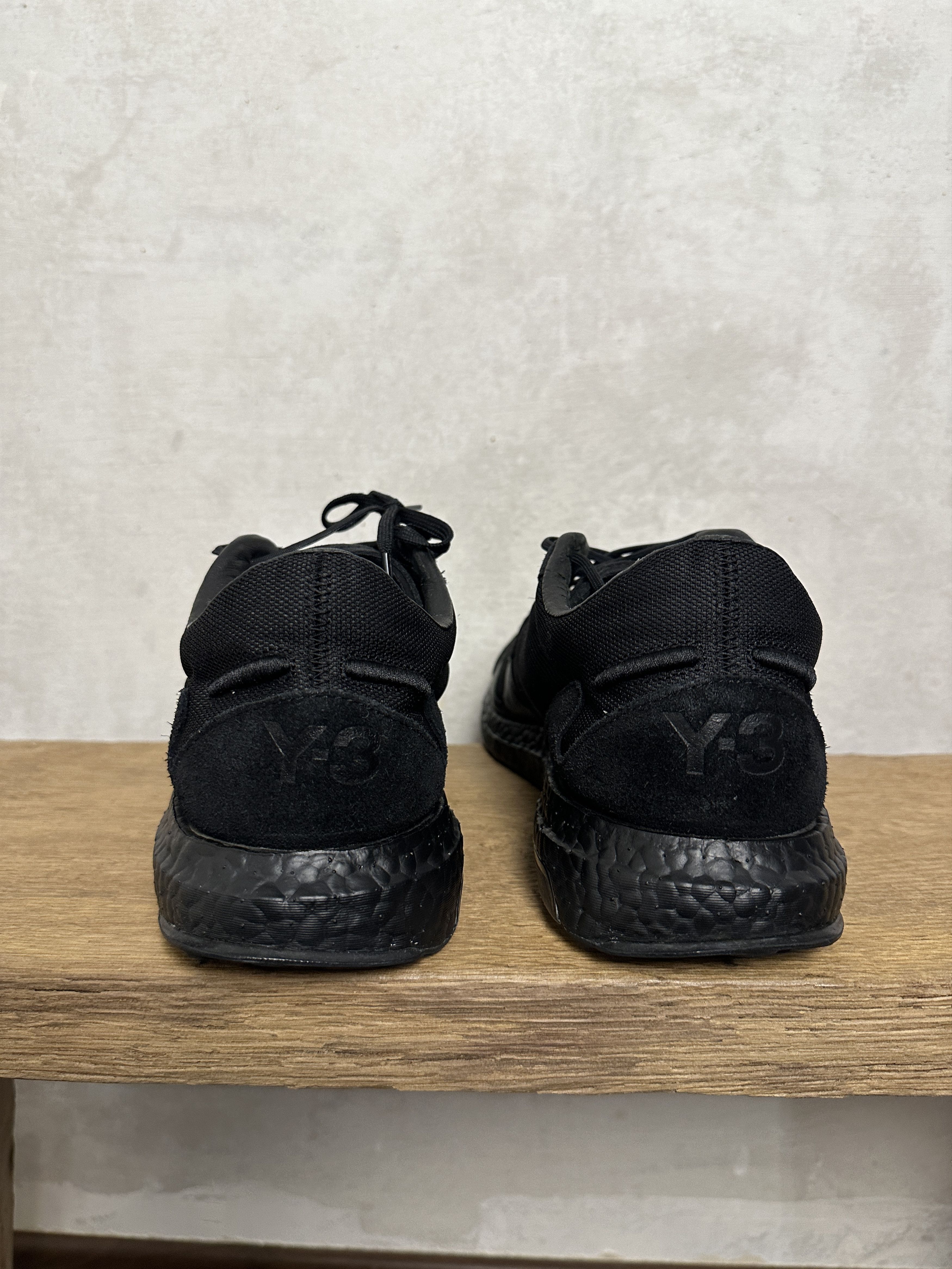 Adidas Y-3 Rhisu Run Black Sneakers Size US 12 / EU 45 - 4 Thumbnail