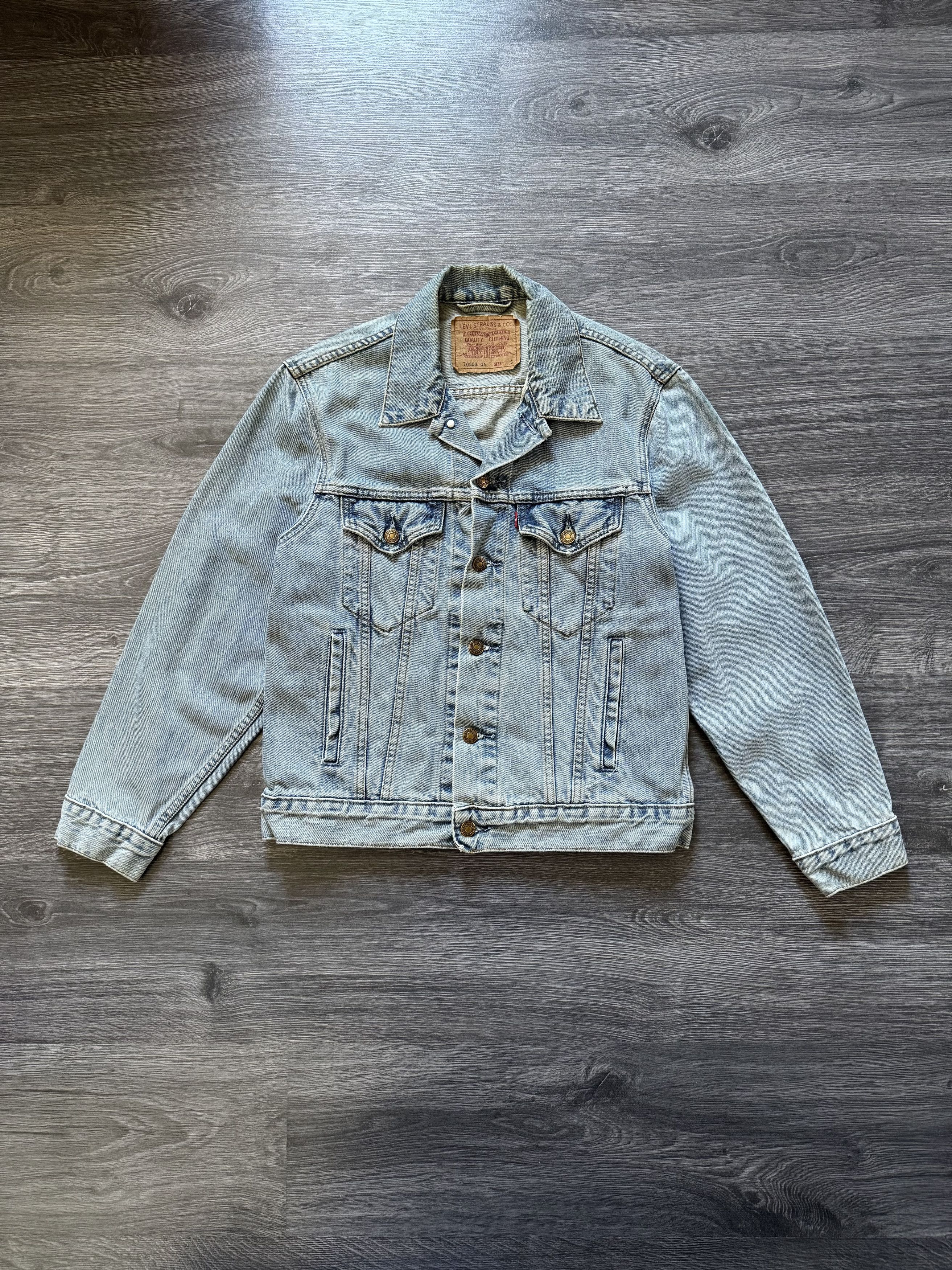 Levi's × Levi's Vintage Clothing × Vintage Vintage 90s Levi's Trucker Denim Jacket S-M Size S / US 4 / IT 40 - 1 Thumbnail