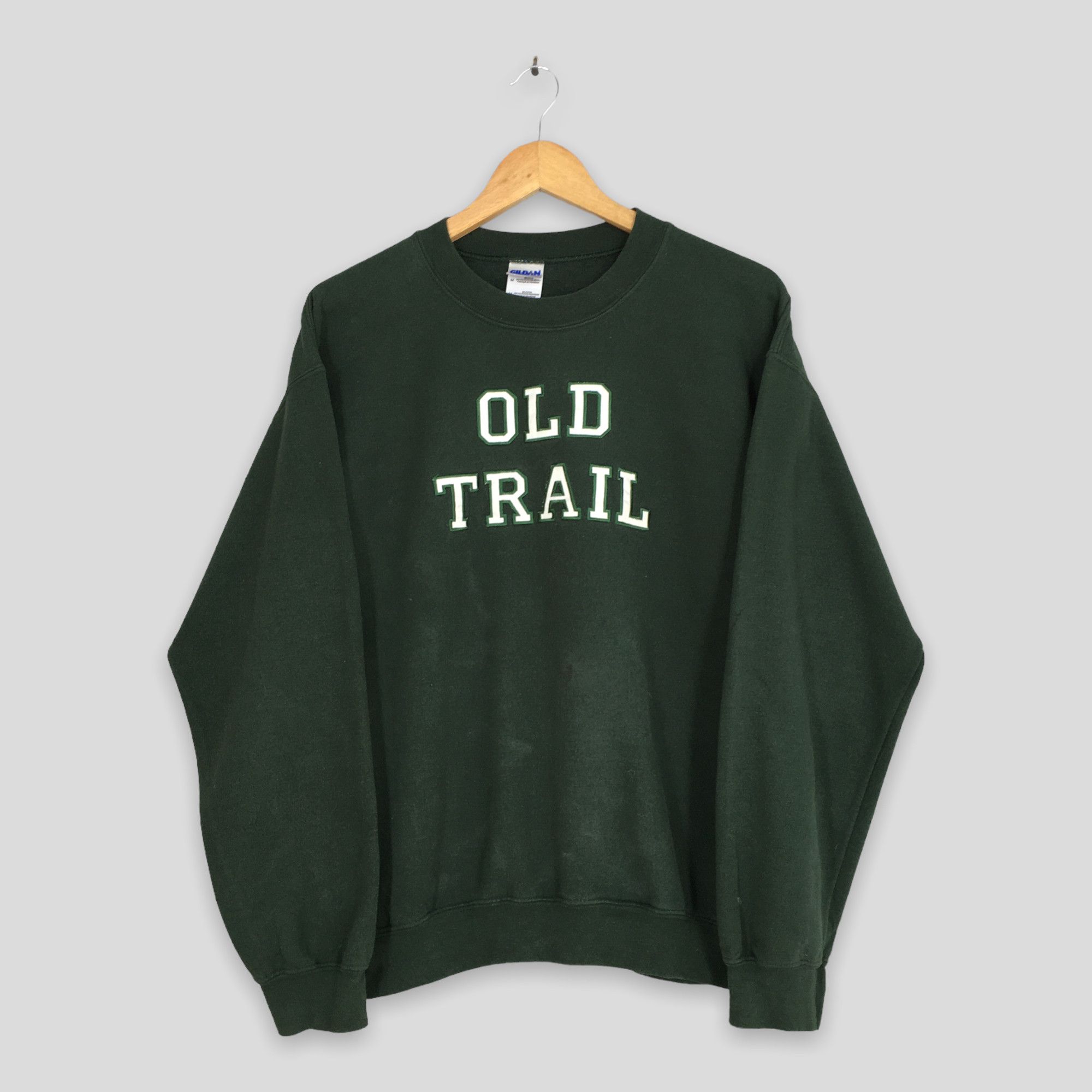 Gildan Vintage Old Trail Green Sweatshirt Medium Size US M / EU 48-50 / 2 - 1 Thumbnail