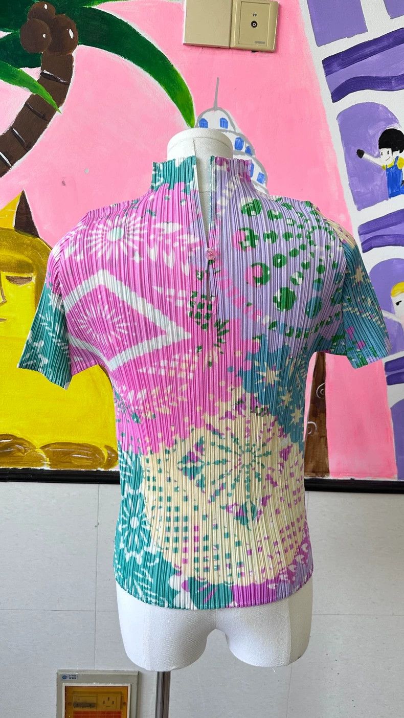 Issey Miyake issey miyake size:3 Macaron short-sleeved 2505-Nextarrow Size XXS / US 00 / IT 34 - 3 Thumbnail
