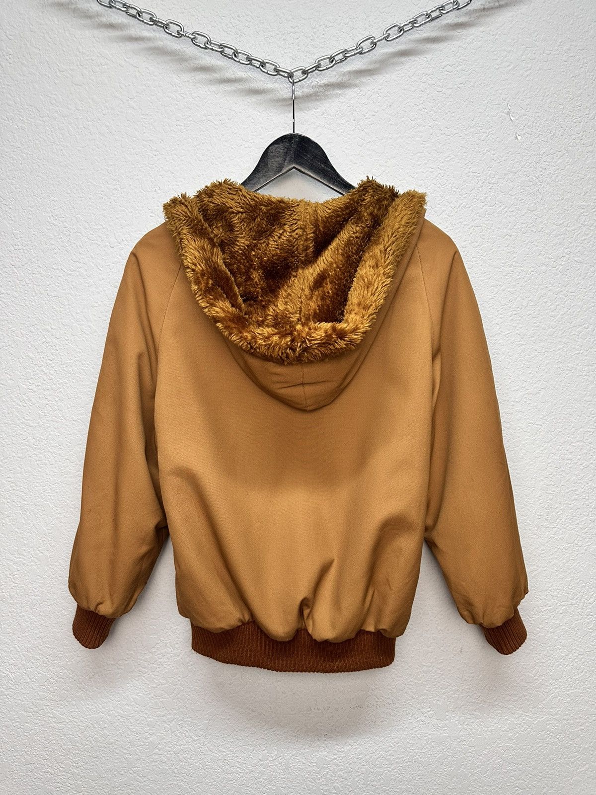 If Six Was Nine Vintage Brown Bomber Jacket Fleece Lined 90s Workwear LGB Size US M / EU 48-50 / 2 - 5 Thumbnail