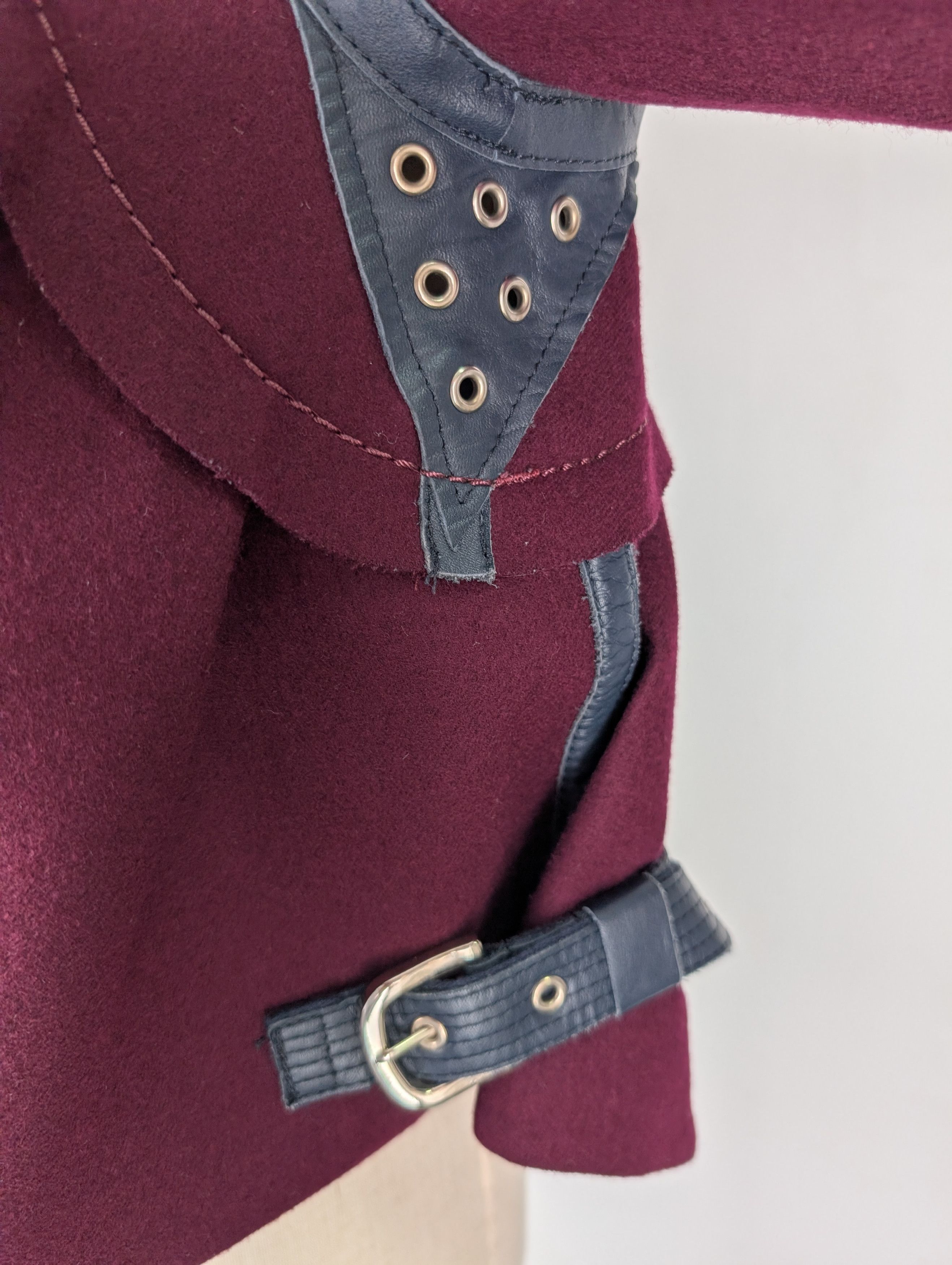 Sacai Sacai Red Melton Wool Blouson Jacket Size US S / EU 44-46 / 1 - 5 Thumbnail