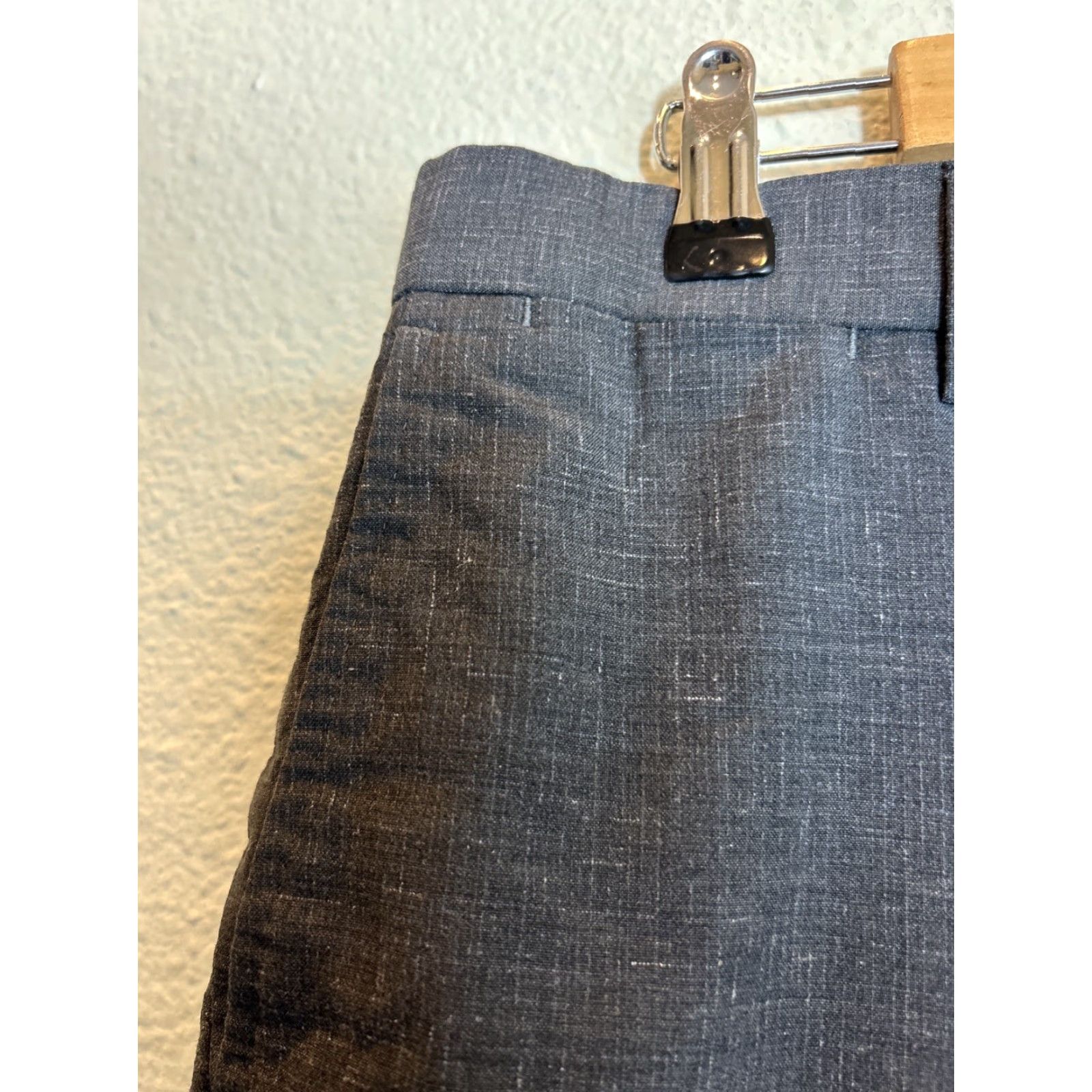 Banana Republic VINTAGE? Not specified. Banana Republic Dress Pants Men 33 33 Wool Charcoal Gray Italian Marzotto Size US 33 - 7 Thumbnail