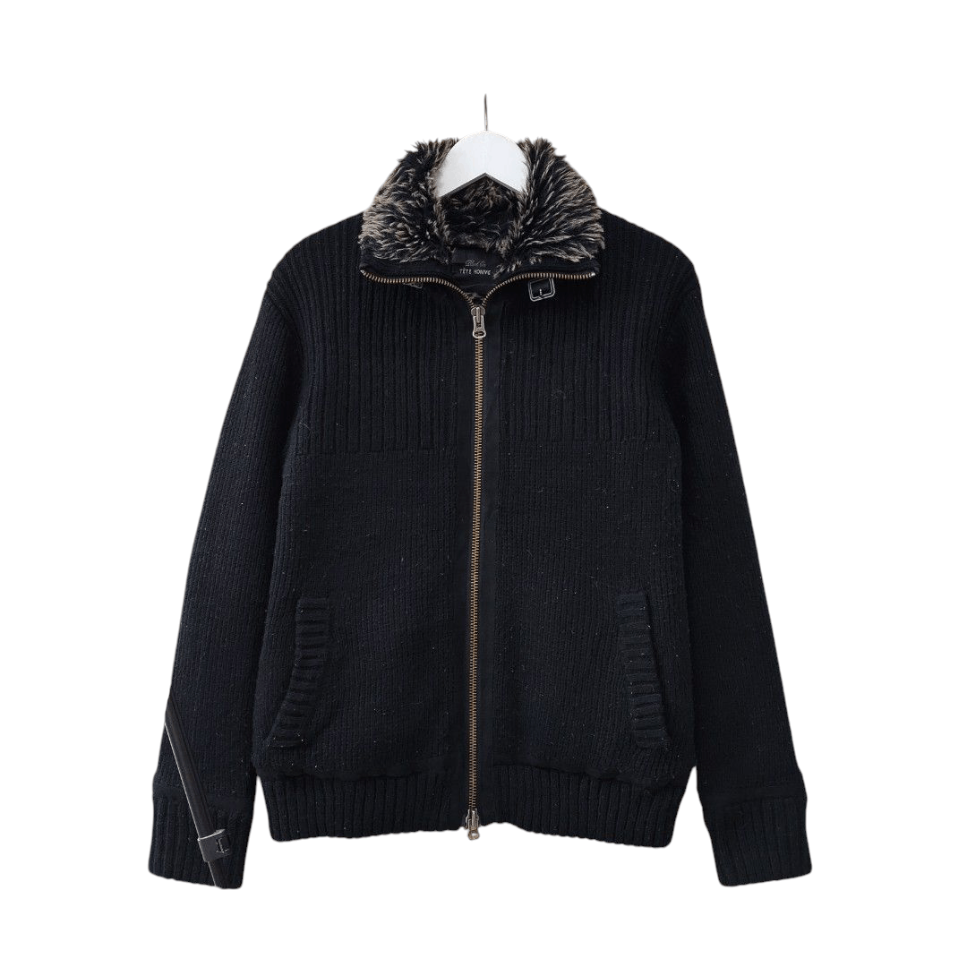 Issey Miyake × Tete Homme Tete home knit fur jacket Size US M / EU 48-50 / 2 - 1 Thumbnail