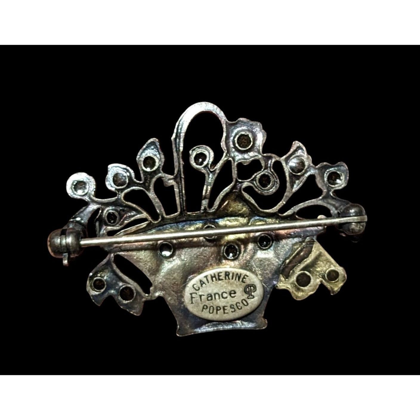 Other Vintage Catherine Popesco France Flower Basket Brooch Size ONE SIZE - 2 Thumbnail