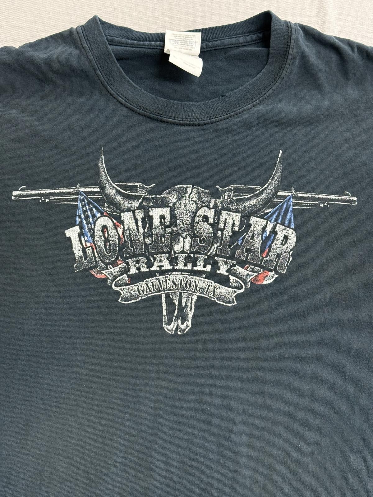 Gildan Faded Biker Texas T-shirt Galveston Lonestar Rally 2013 XL Size US XL / EU 56 / 4 - 4 Thumbnail