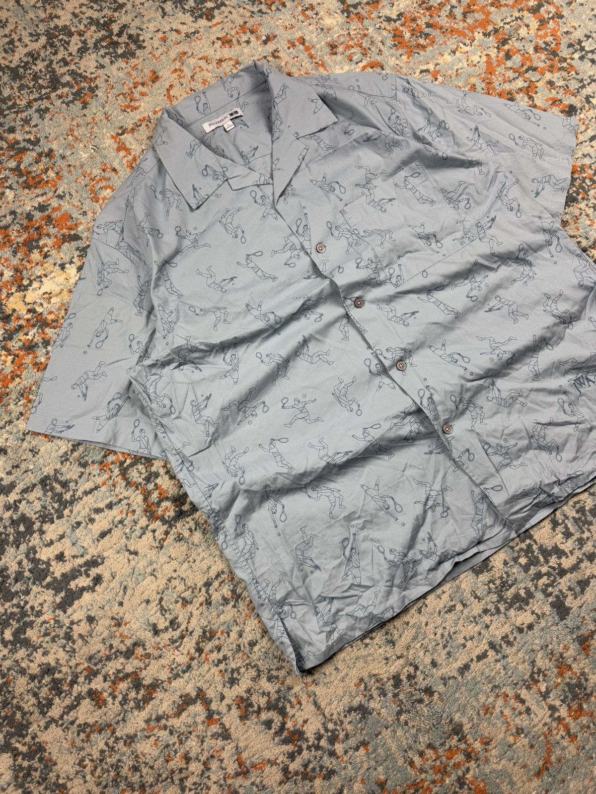 JW Anderson × Uniqlo J.W Anderson x Uniqlo tennis player print short sleeve shirt Size US XL / EU 56 / 4 - 2 Thumbnail