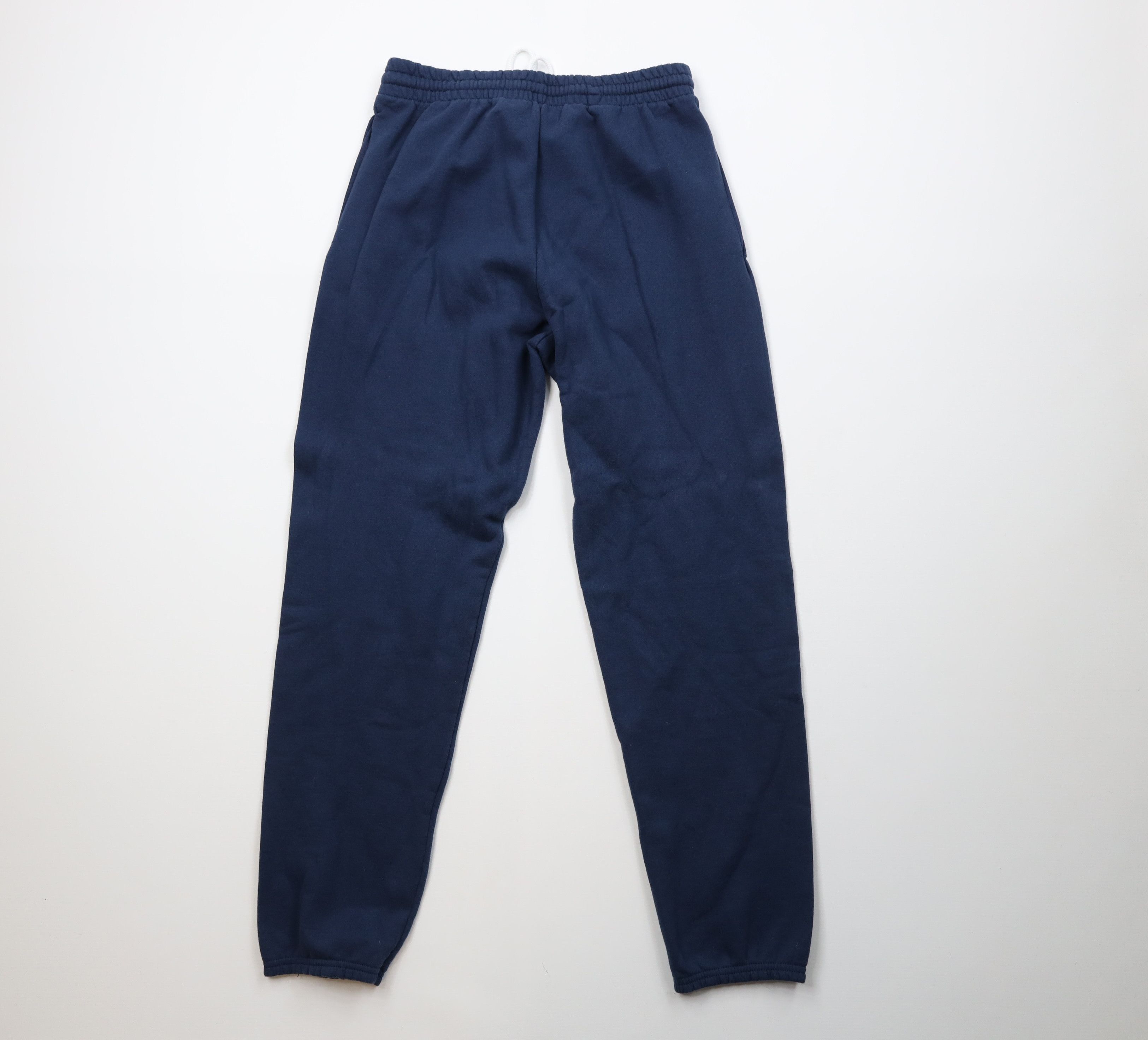 Vintage Vintage 90s Streetwear Blank Sweatpants Joggers Pants Blue Size US 34 / EU 50 - 8 Thumbnail