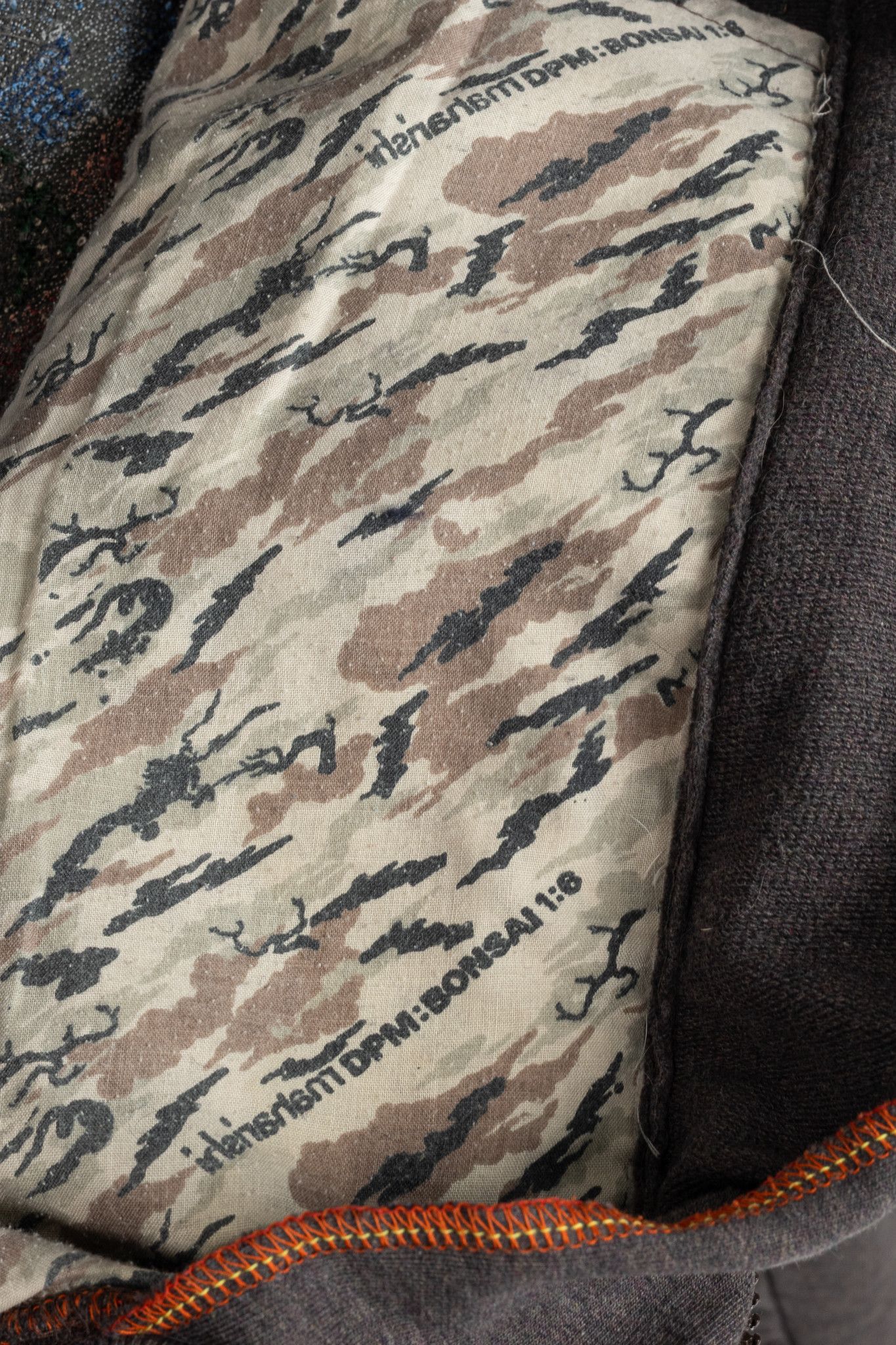 Maharishi Maharishi Brown Cotton Embroidered-Back Zip Hoodie Size US M / EU 48-50 / 2 - 11 Thumbnail