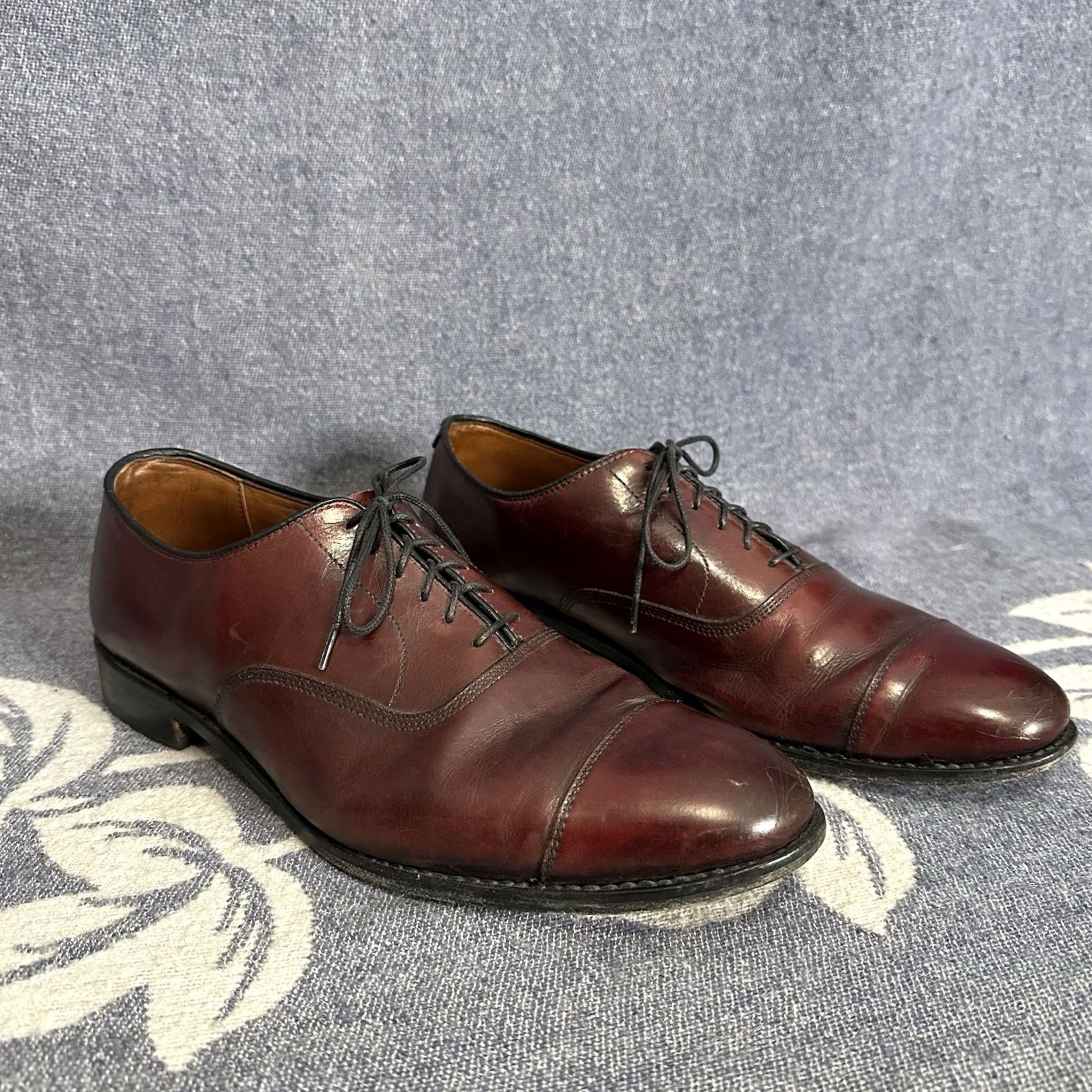 Allen Edmonds Allen Edmonds Park Avenue Dress Oxford Cap Toe Shoe Men’s 11.5 D USA Burgundy Red Size US L / EU 52-54 / 3 - 2 Thumbnail
