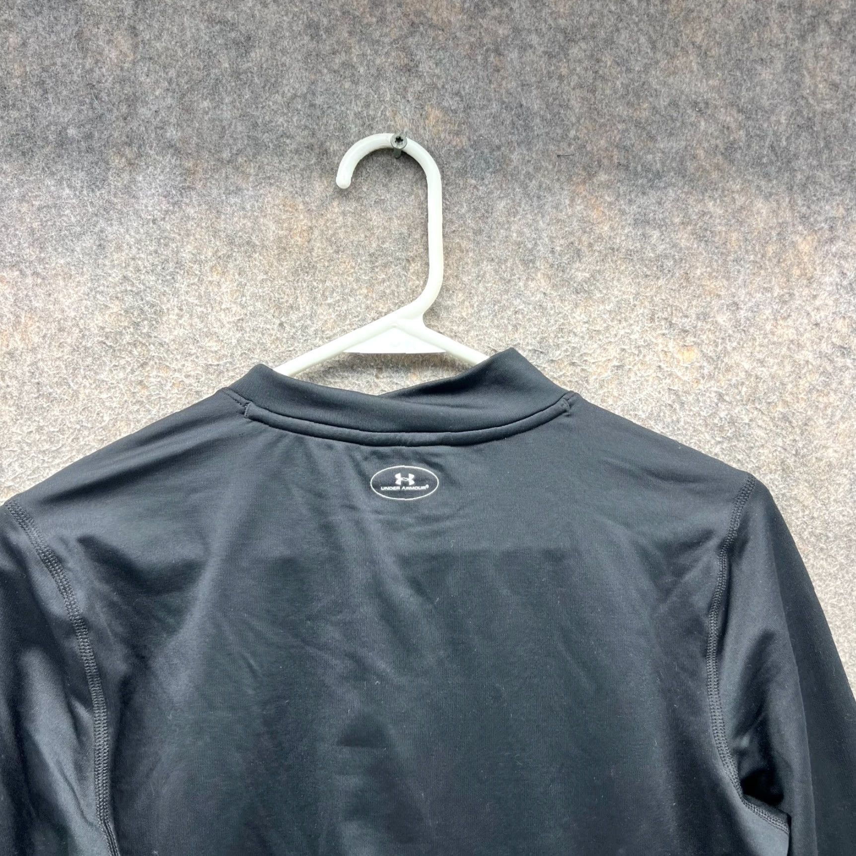 Under Armour Under Armour Sweatshirt Mens Medium Black Compression Coldgear Fitted Knit UA Shirt Pullover Slim Knit Size US M / EU 48-50 / 2 - 3 Thumbnail