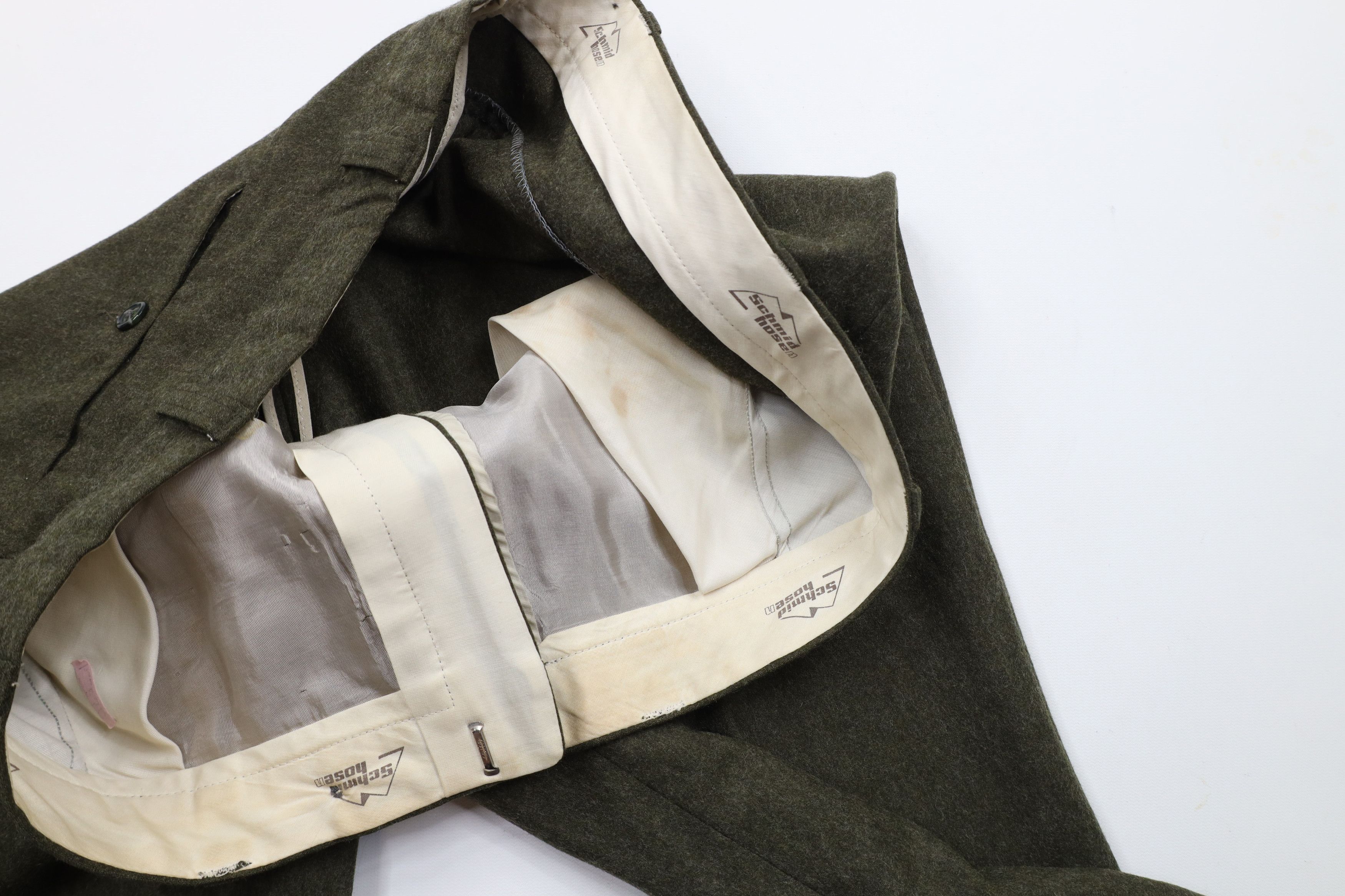 Vintage Vintage 70s Streetwear Wool Wide Leg Chino Pants Green Size US 42 / EU 58 - 9 Thumbnail