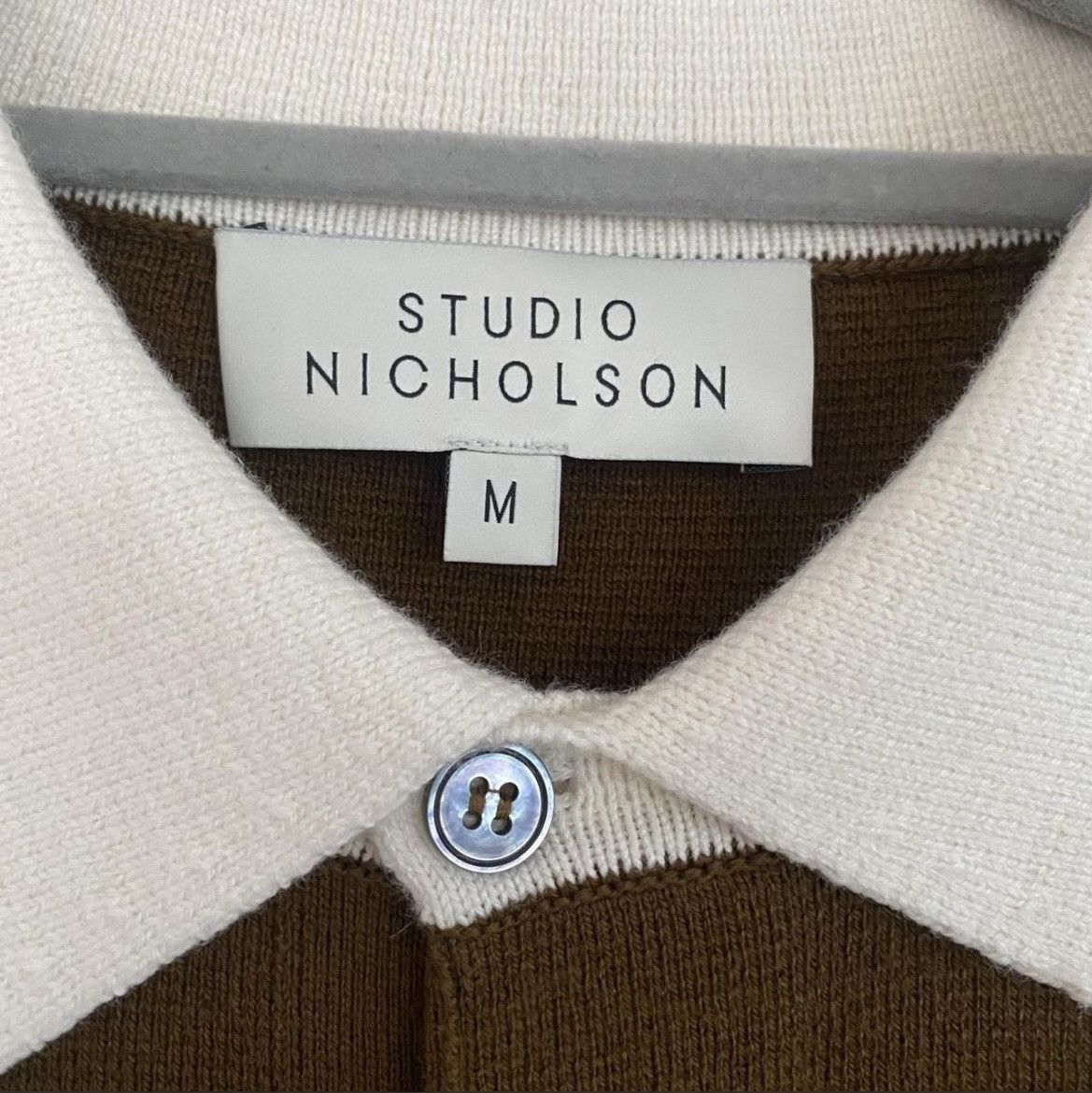 Studio Nicholson Studio Nicholson Tarak Knitted Polo Size US M / EU 48-50 / 2 - 3 Thumbnail