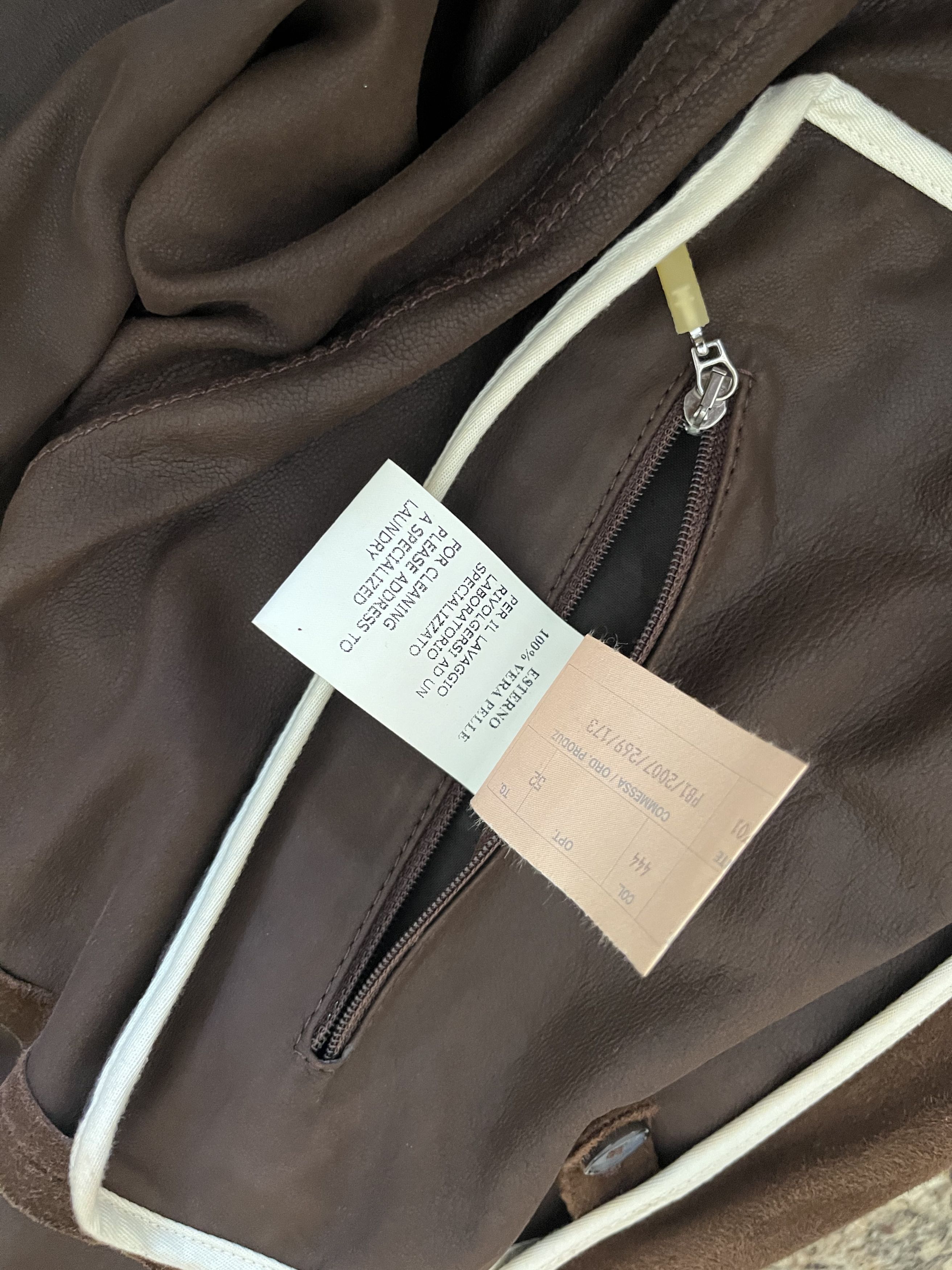 Mandelli Enrico Mandelli Brown Suede Bomber Jacket EU 52 Size US L / EU 52-54 / 3 - 5 Thumbnail