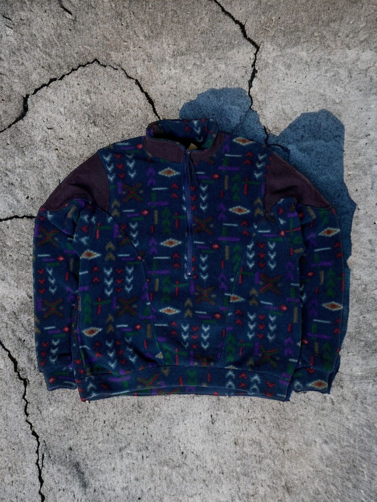 Vintage 90s Columbia Fleece Half Zip Jacket Outdoor Gorpcore