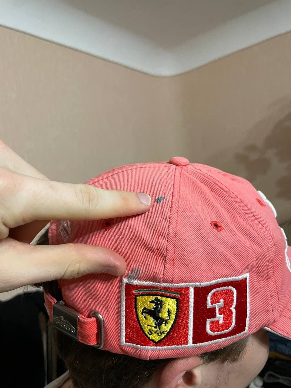 Ferrari × Vintage Vintage Ferrari Michael Schumacher 2000s Racing Cap Hat Size ONE SIZE - 9 Thumbnail