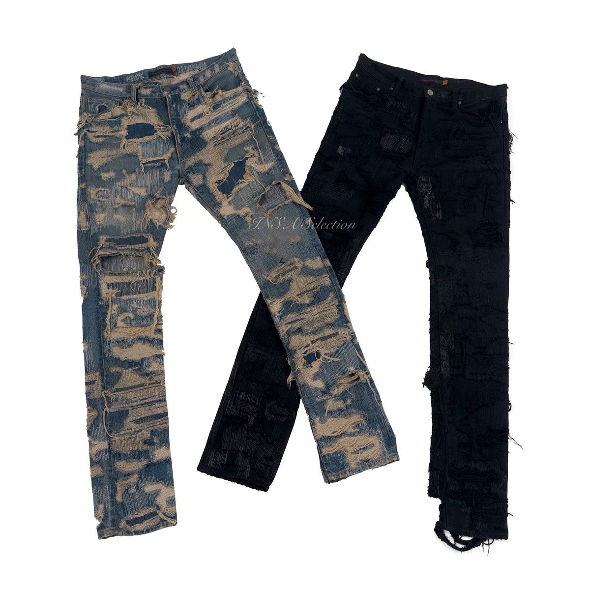 Undercover AW05 “Arts & Crafts” 85 Distressed Denim Size US 31 - 1 Thumbnail