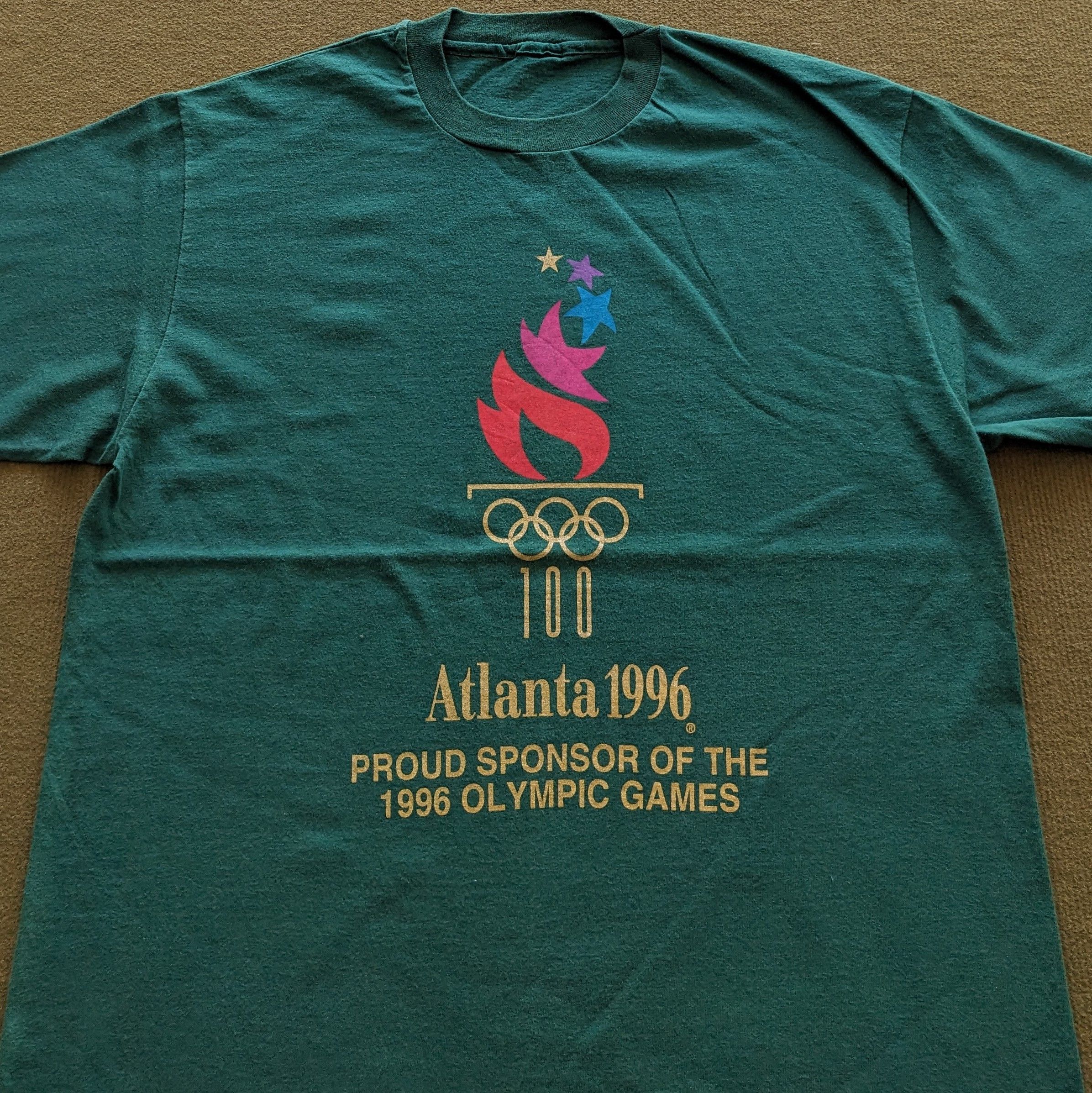 USA Olympics Vintage 1996 Atlanta Olympics Games T-shirt Size US L / EU 52-54 / 3 - 2 Thumbnail