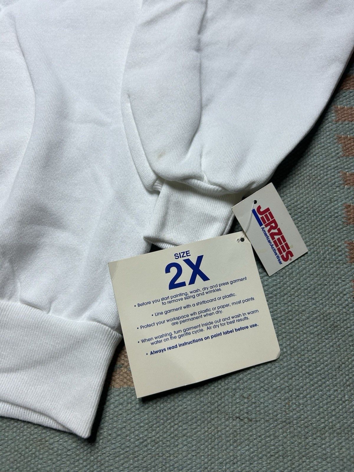 Vintage NEW 80s sweatshirt Jerzees Russell blank DEADSTOCK NWT XXL Size US XXL / EU 58 / 5 - 4 Thumbnail