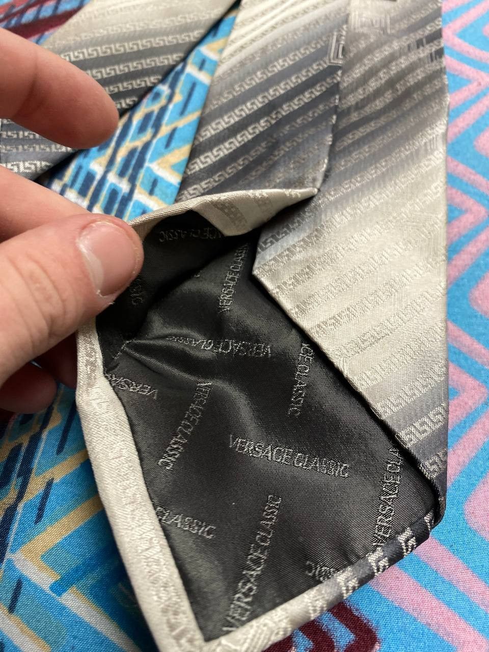Versace × Vintage VERSACE SILK TIE Size ONE SIZE - 11 Thumbnail