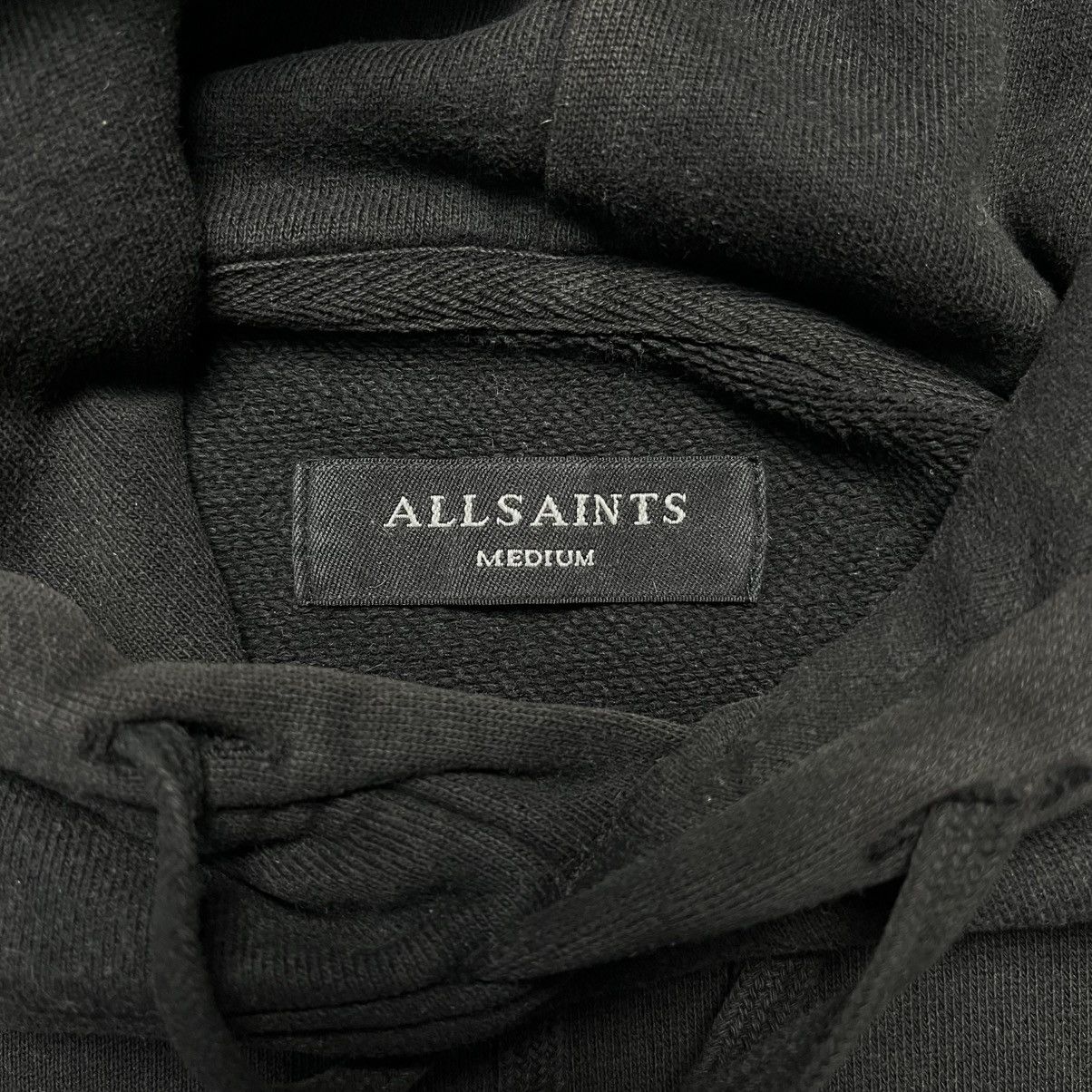 Allsaints Vintage Allsaints Basic Black Pocket Hoodie Streetwear Size US M / EU 48-50 / 2 - 5 Thumbnail